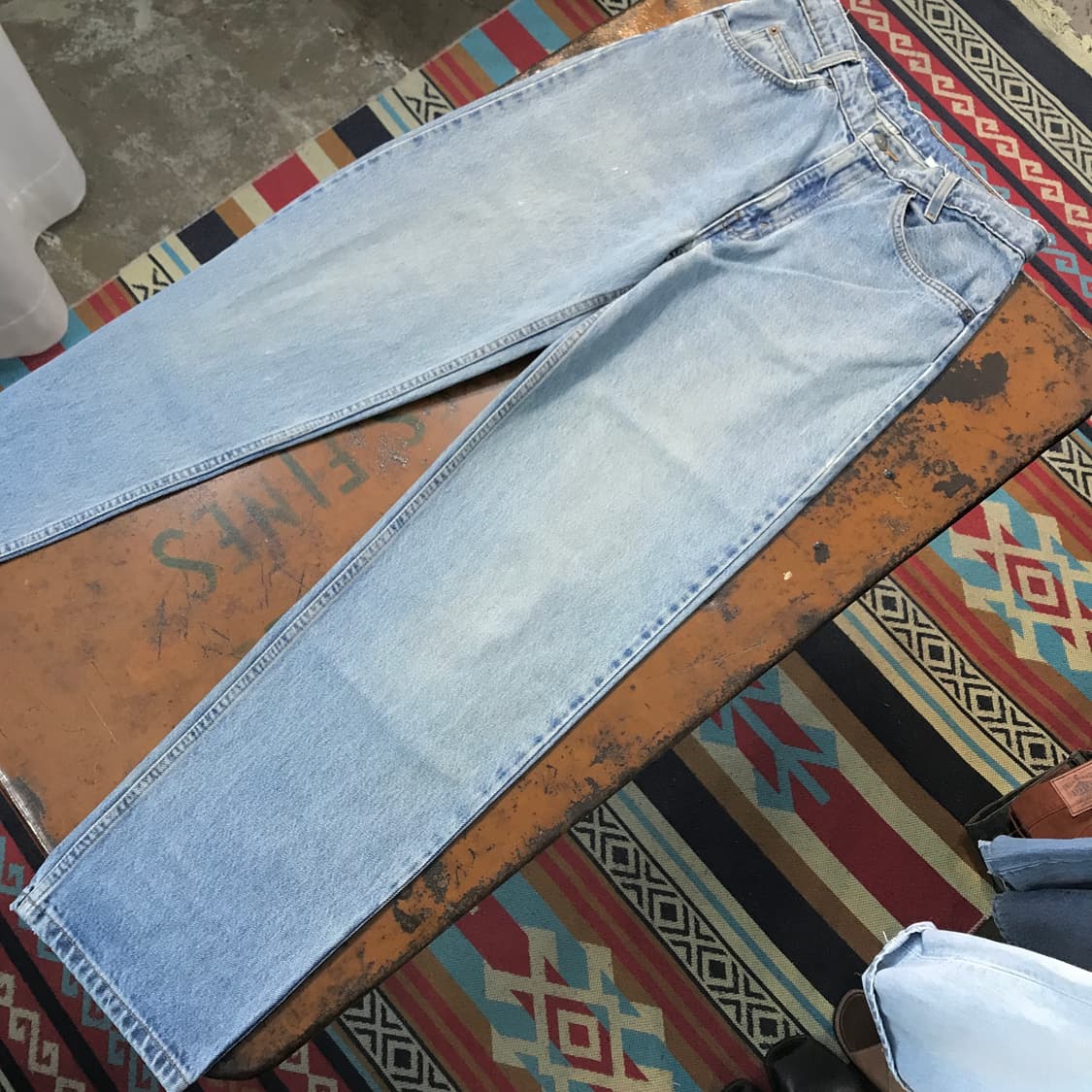 리바이스 505 오렌지탭 연청 데님 팬츠 허리 28 사이즈  상품이미지4