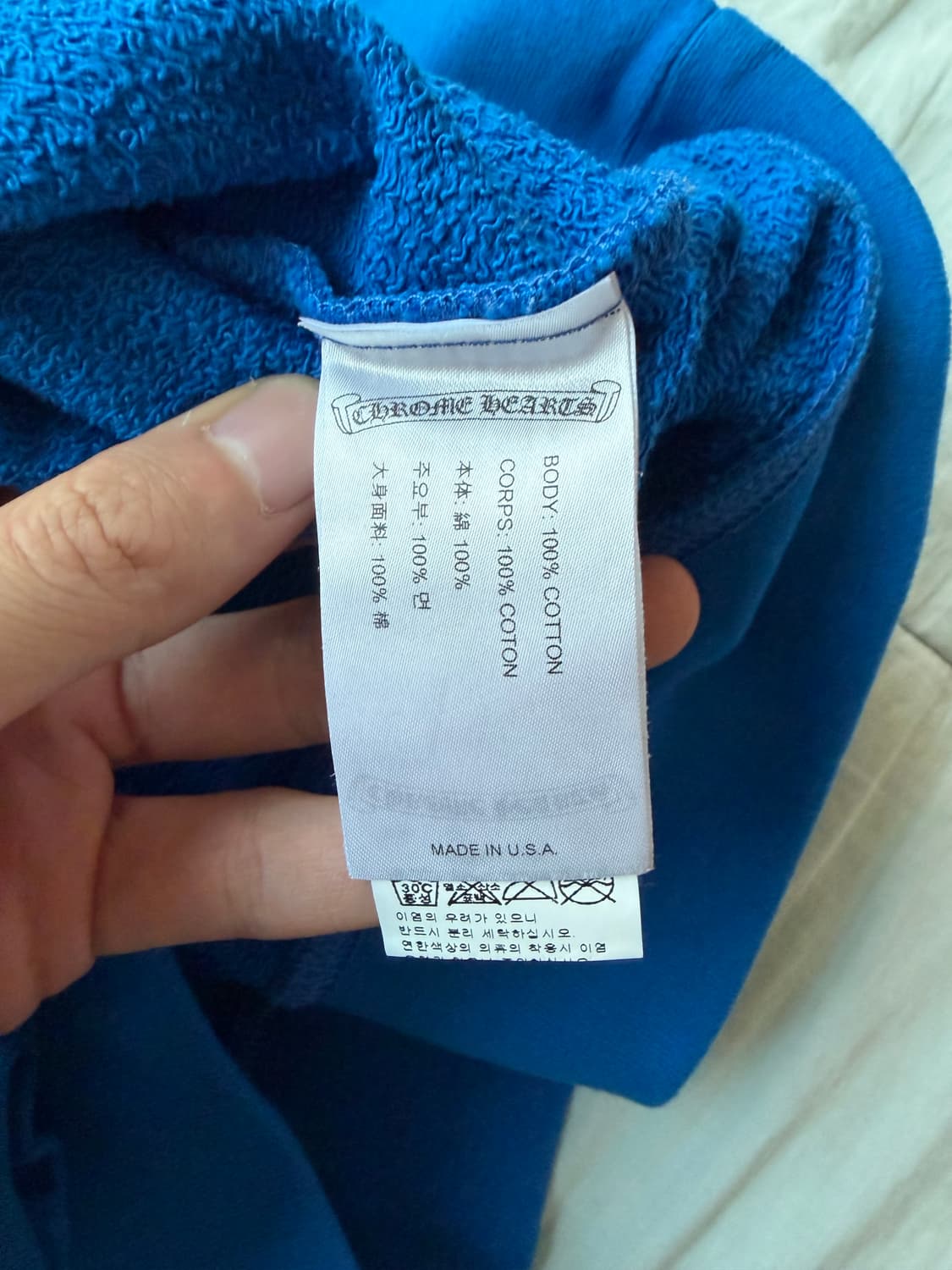 [L] 크롬하츠 매티 보이 스페이스 크루넥 스웨트셔츠 블루 상품이미지4