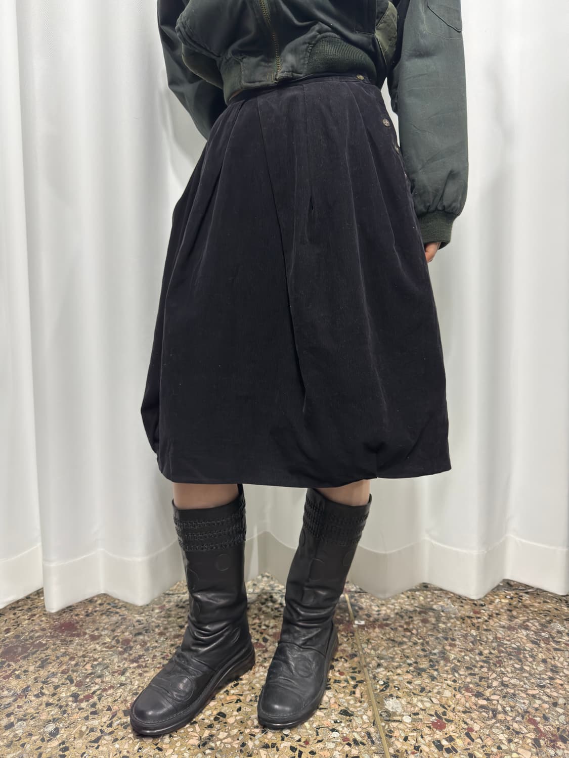 corduroy midi skirt 상품이미지4
