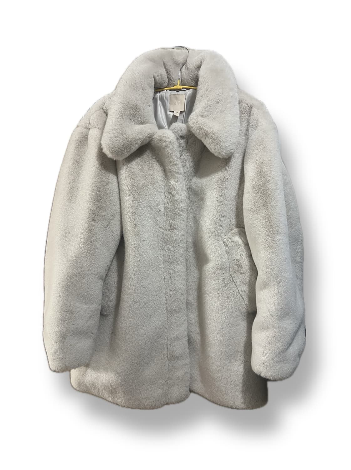 h&m 에이치엔앰 흐앤므 아이보리 퍼자켓 밍크퍼코트 상품이미지1