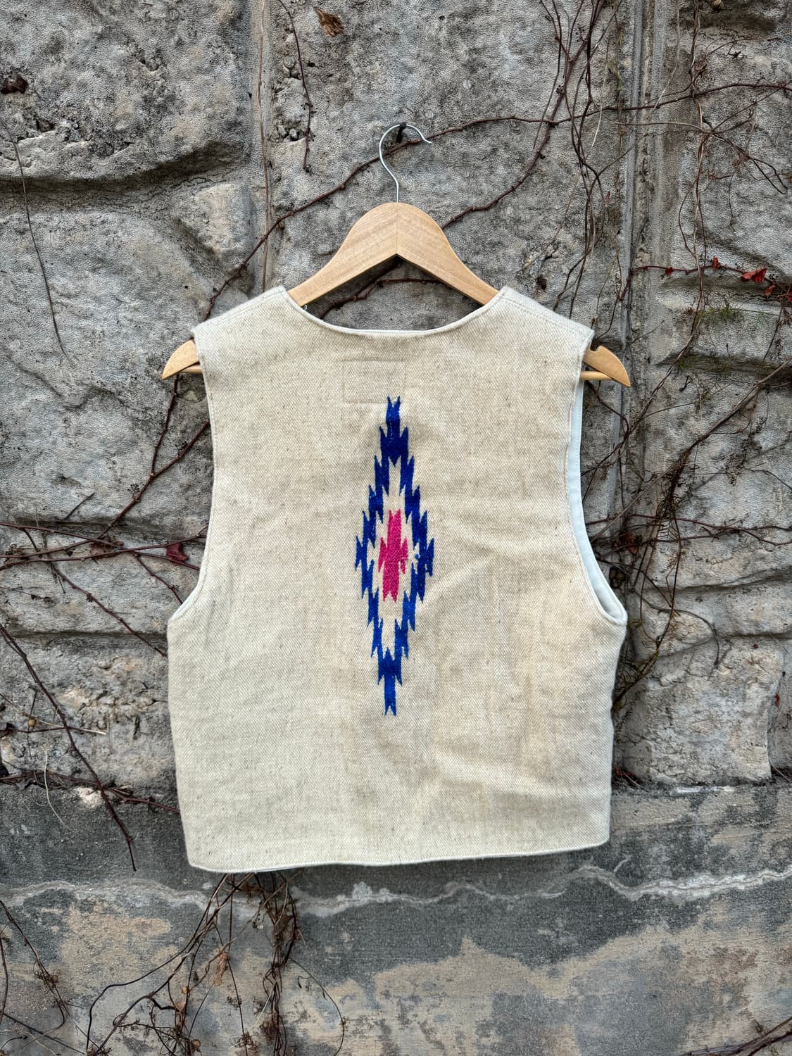 90s mf clothing 빈티지 오르테가 치마요 울 베스트 조끼 상품이미지2