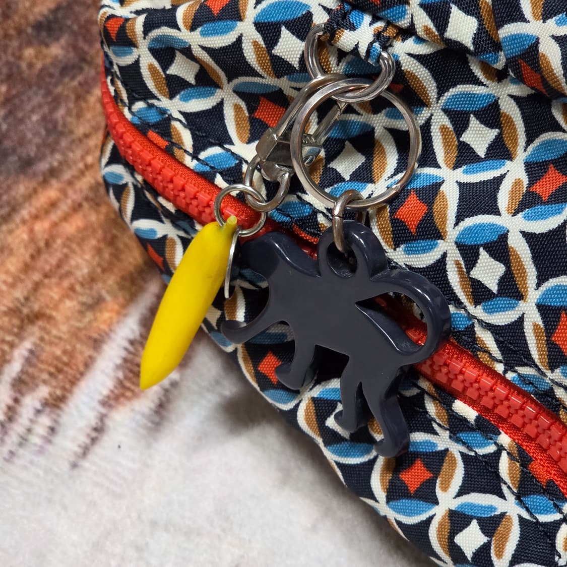 키플링 유니크 패턴 오렌지 포인트 백팩 상품이미지3