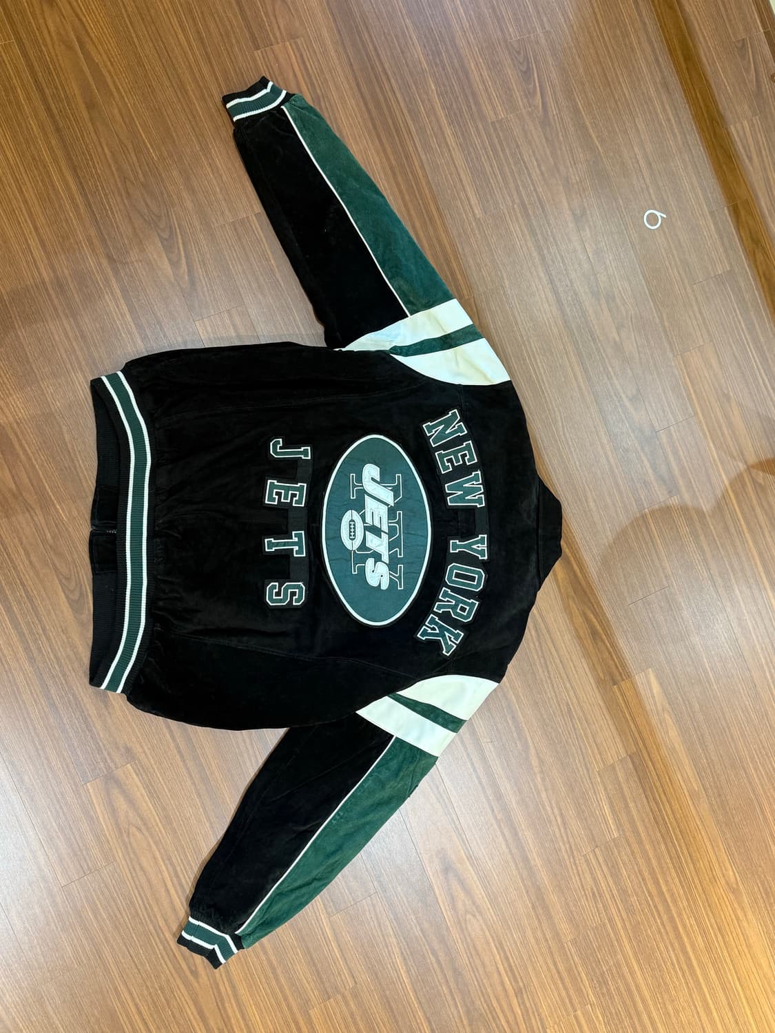 glll어패럴그룹 NFL 올드스쿨 바시티 가죽 래더자켓 뉴욕제츠 상품이미지6