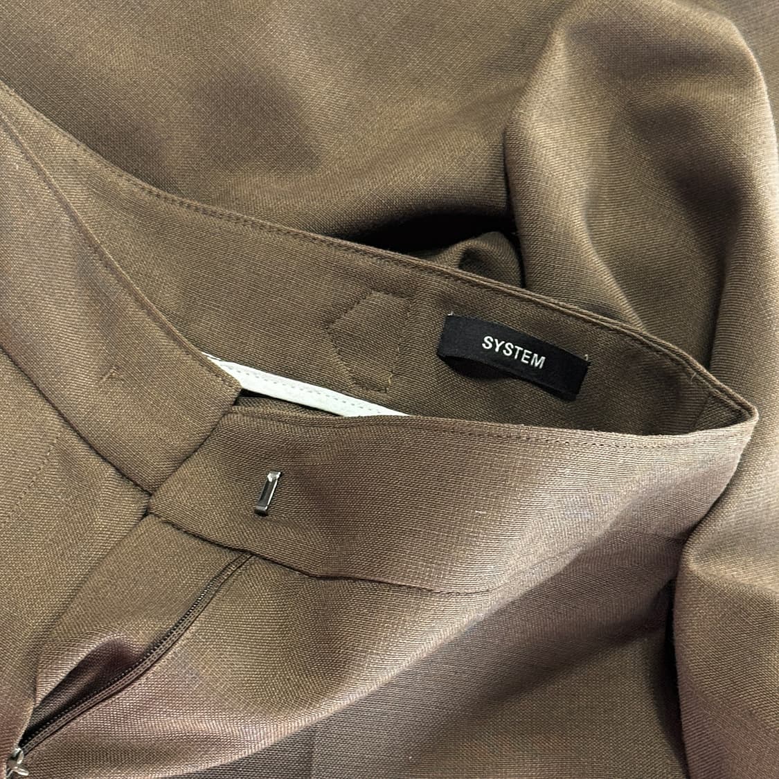 시스템 사이드 벨티드 슬랙스 팬츠 상품이미지2