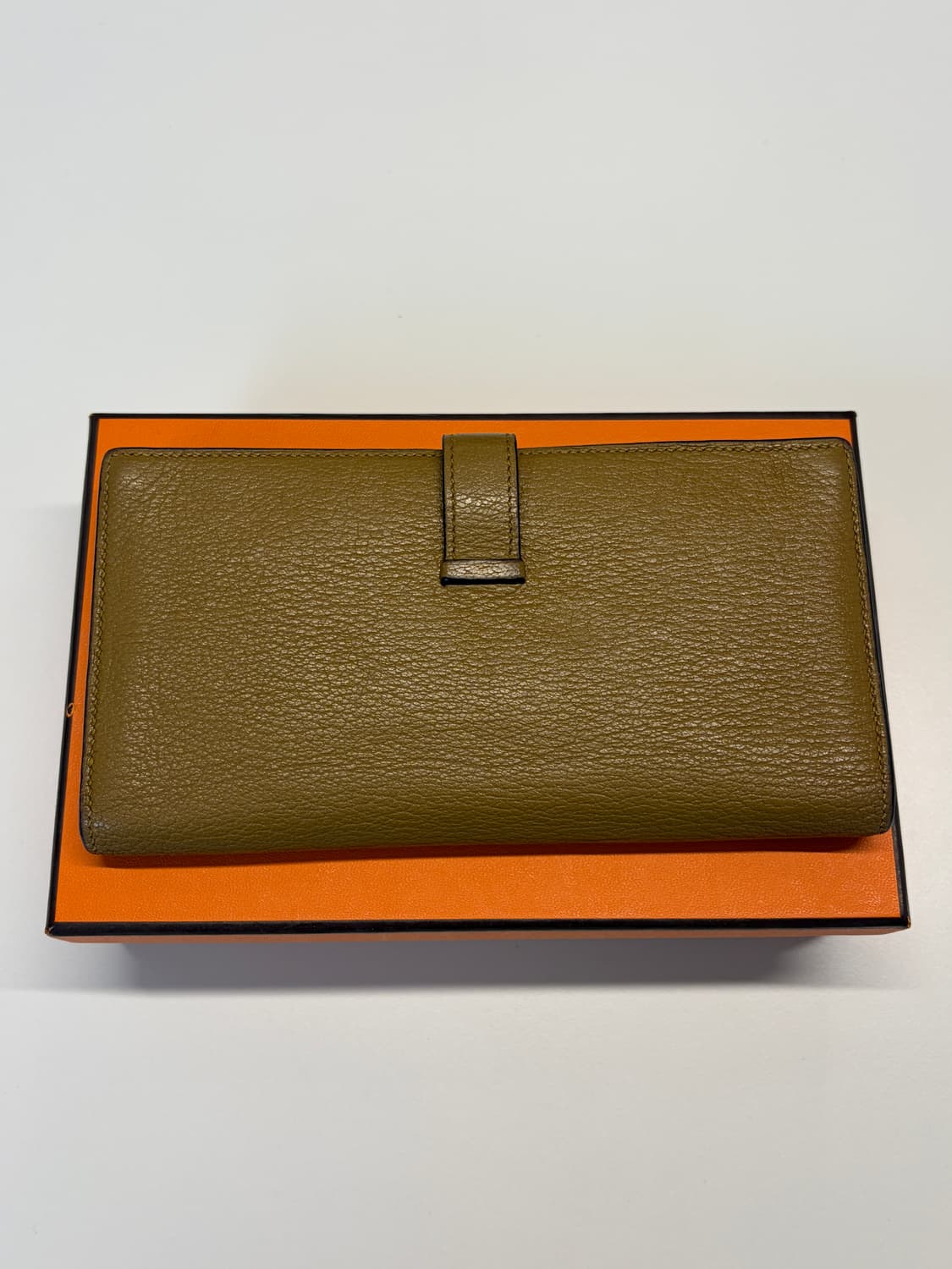 에르메스 미조레 베안 장지갑 카멜 금장 상품이미지5