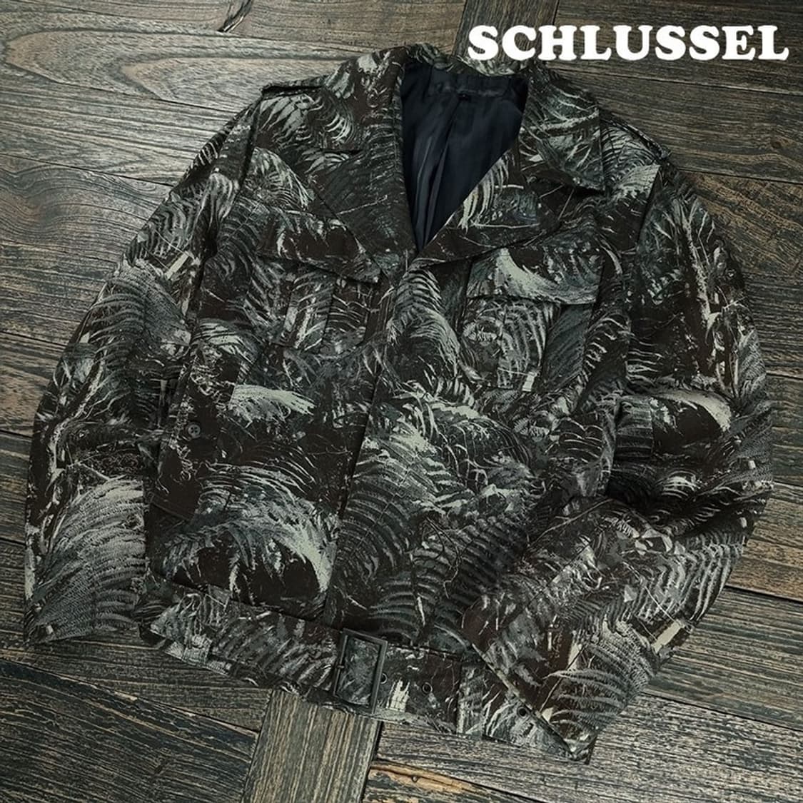 [슈리셀 재팬] 빈티지 패턴 크롭 밀리터리 자켓 M19999 상품이미지1