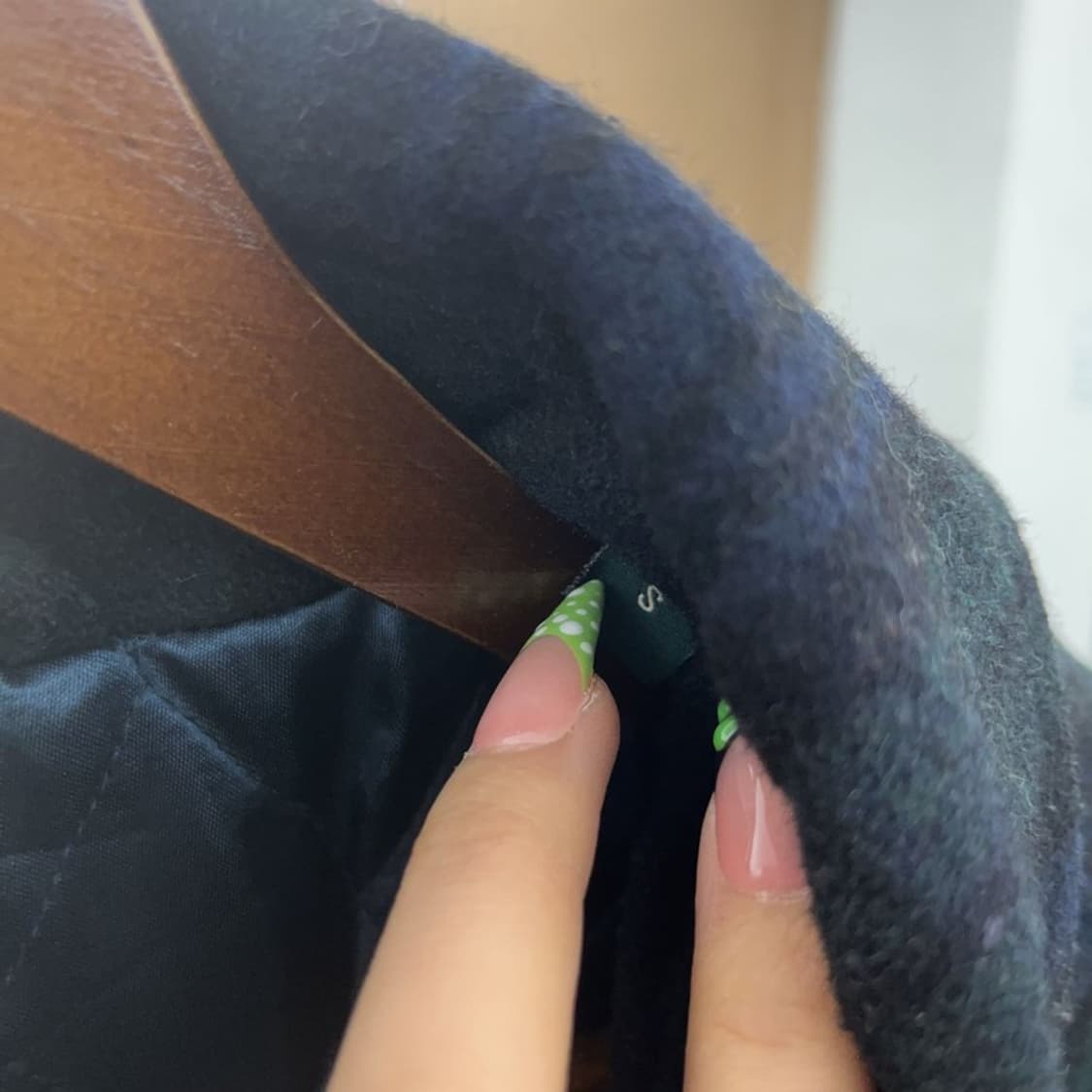 폴로 랄프로렌 유니크 모리 체크 떡볶이 더플 코트 S C08932 상품이미지5