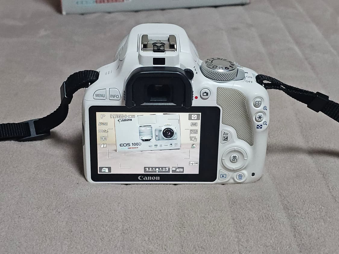 캐논 EOS 100D 화이트 색상 DSLR 카메라 상품이미지5