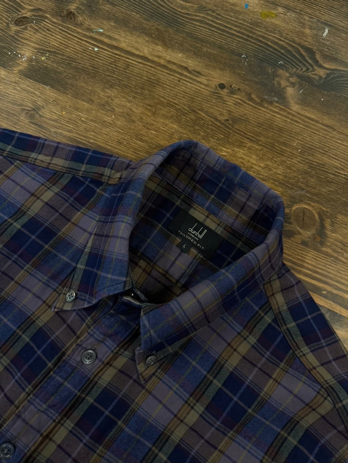 던힐 테일러드핏 버튼다운 셔츠 100-105 상품이미지6