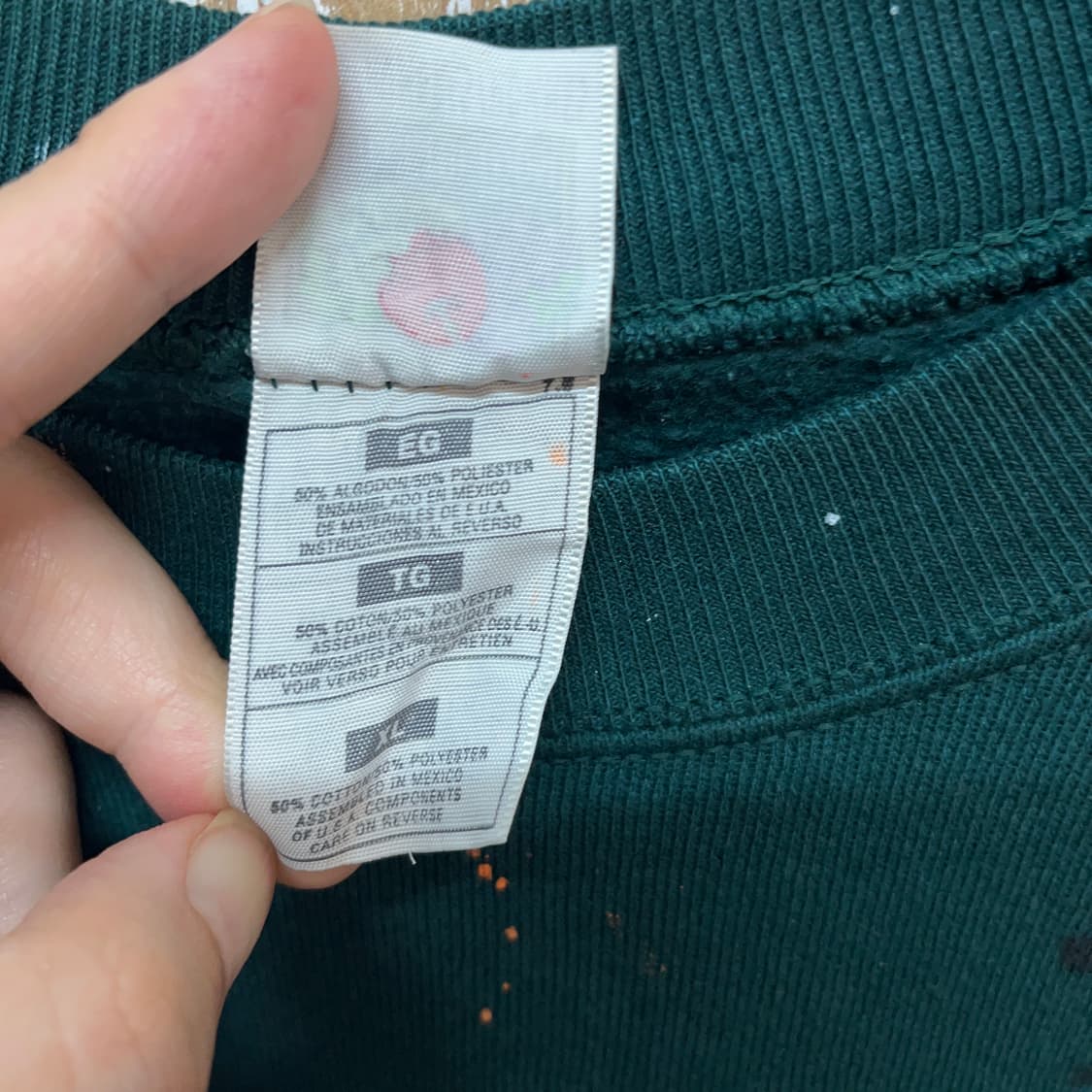 Fruit of the Loom 커스텀 페인트 스플래터 스웻셔츠 상품이미지8