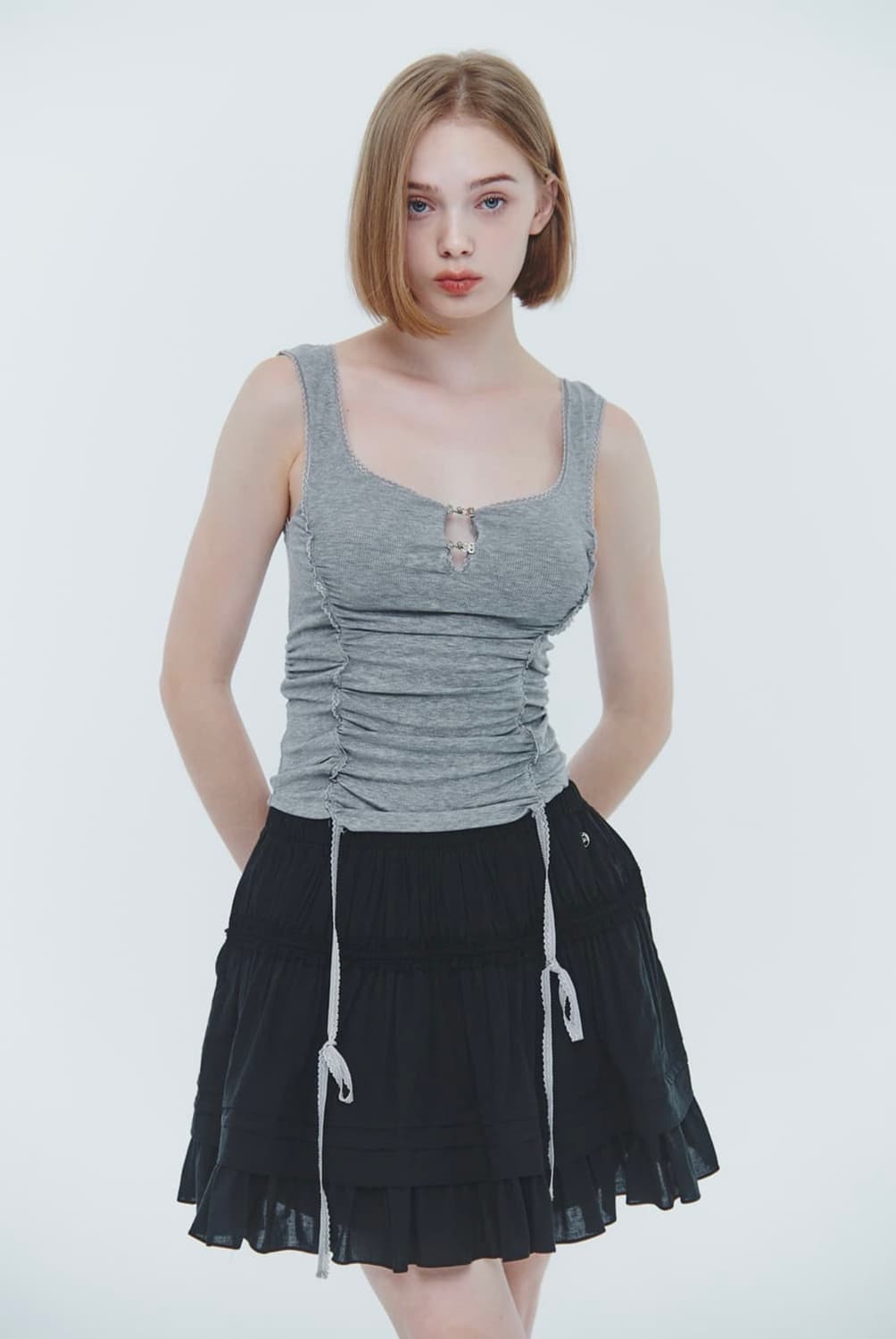 페인오어플레저 DAFFODIL TOP grey 상품이미지1