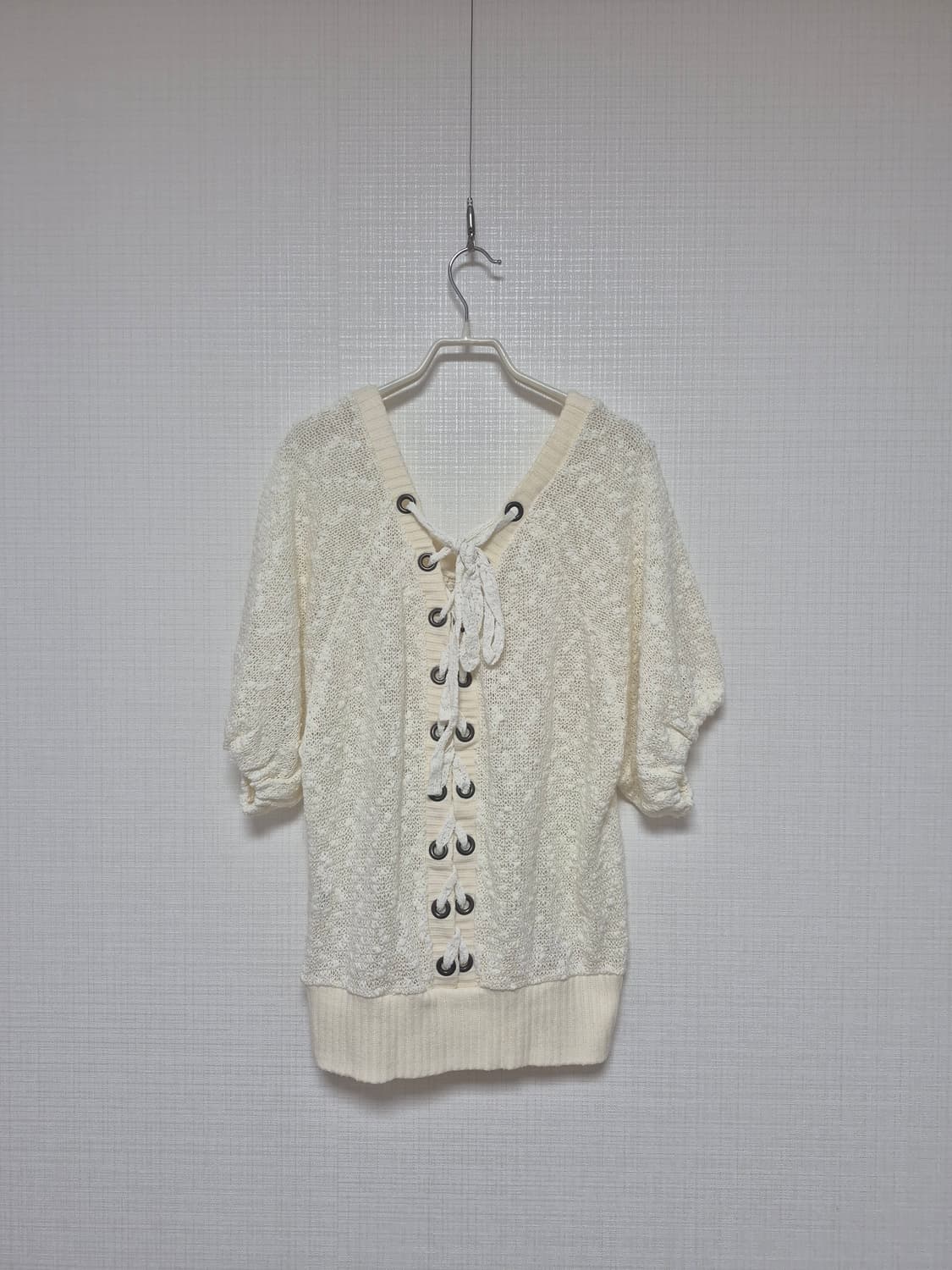 리즈리사 폰쵸 니트 가기바리 상품이미지5