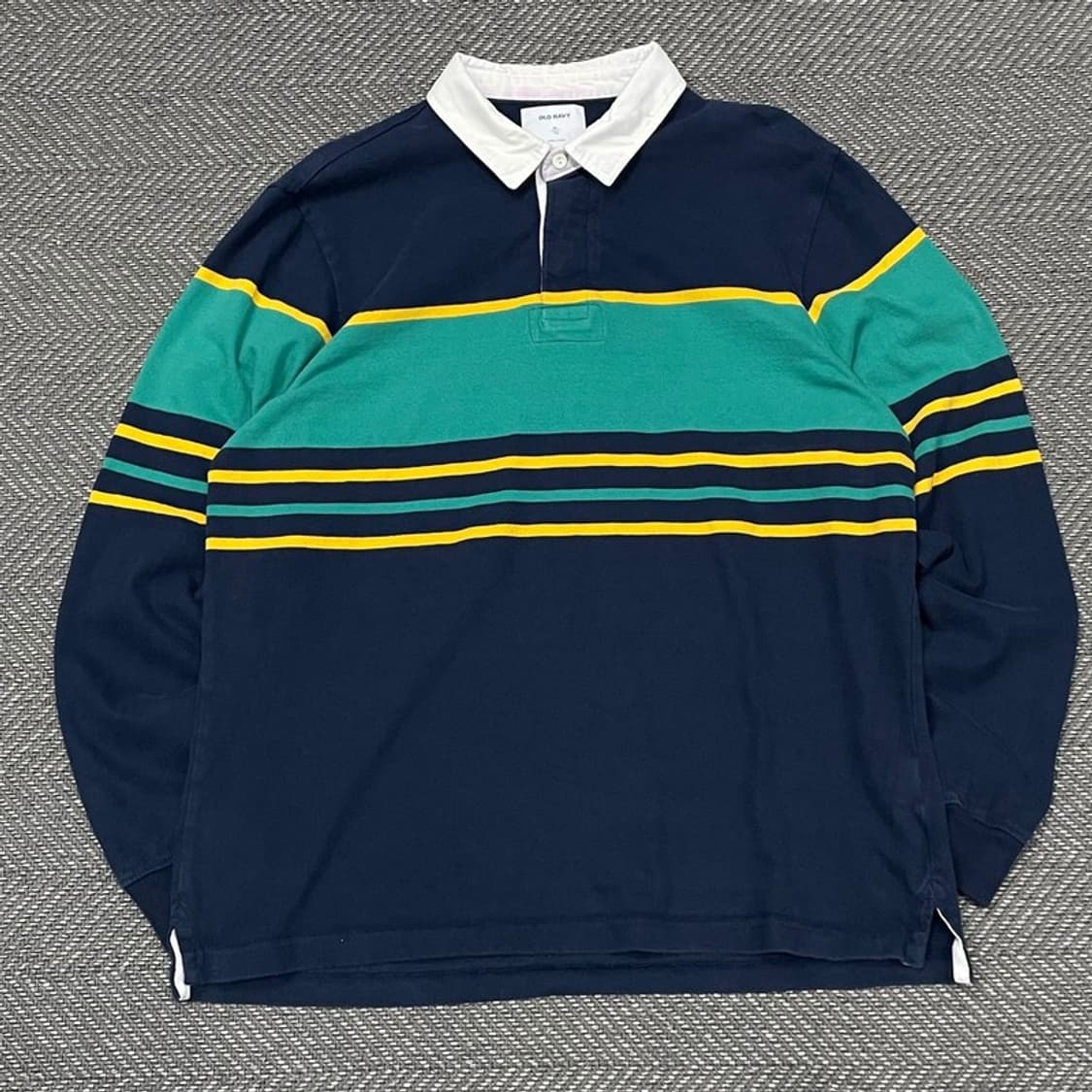 올드 네이비 배색 럭비 티셔츠 v0332 상품이미지1
