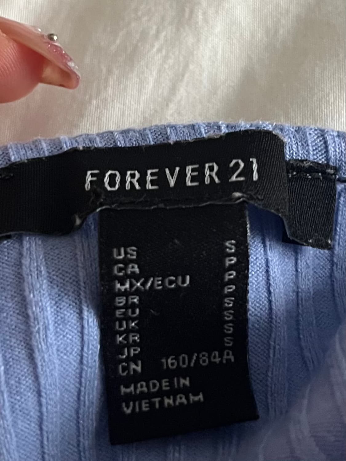 Forever21 크롭 슬리브리스 S 상품이미지3