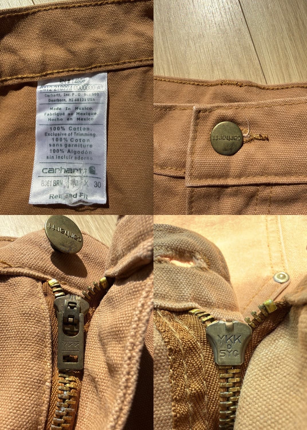 칼하트 카펜터 더블니 팬츠 상품이미지5
