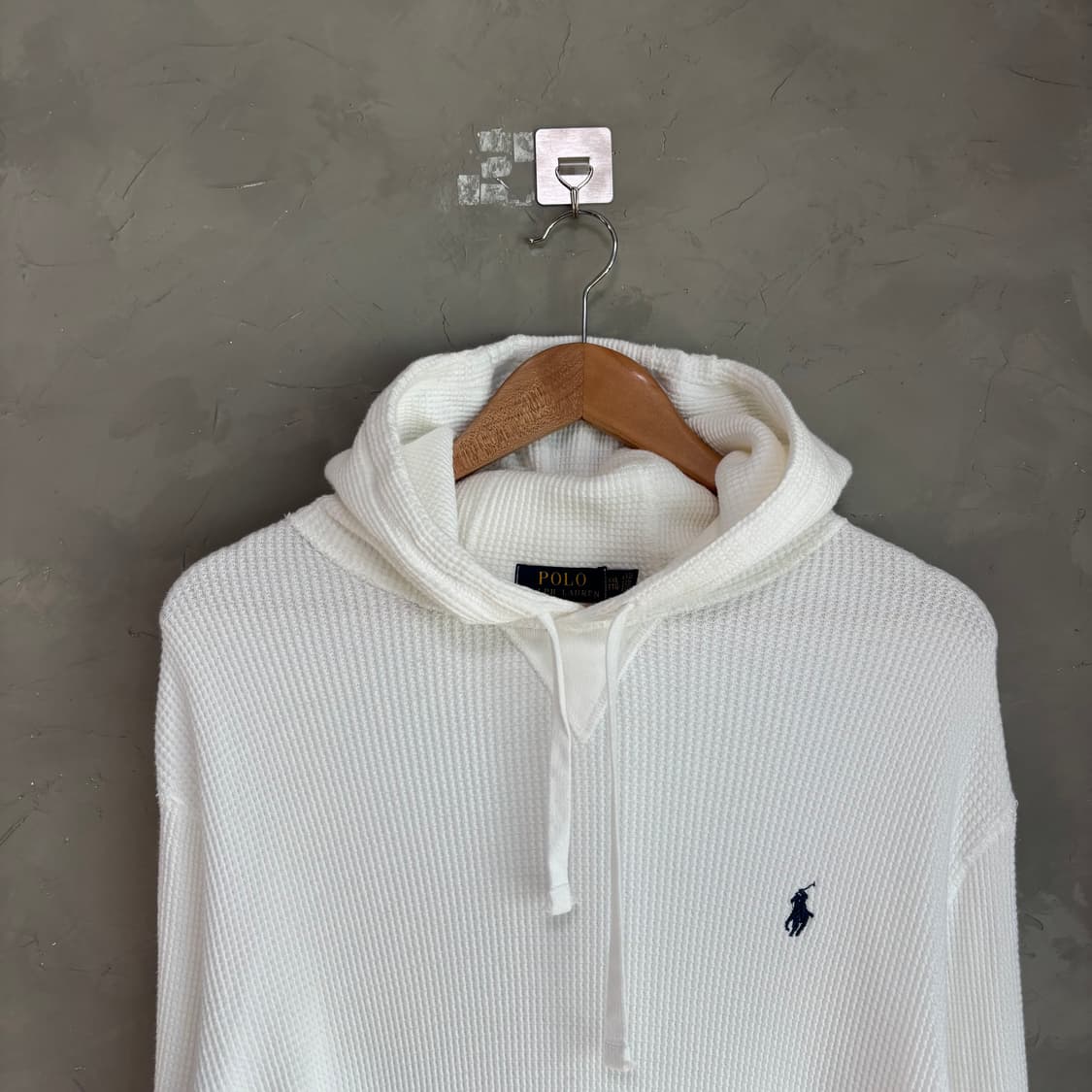 폴로 랄프로렌 와플 후드 화이트 상품이미지2