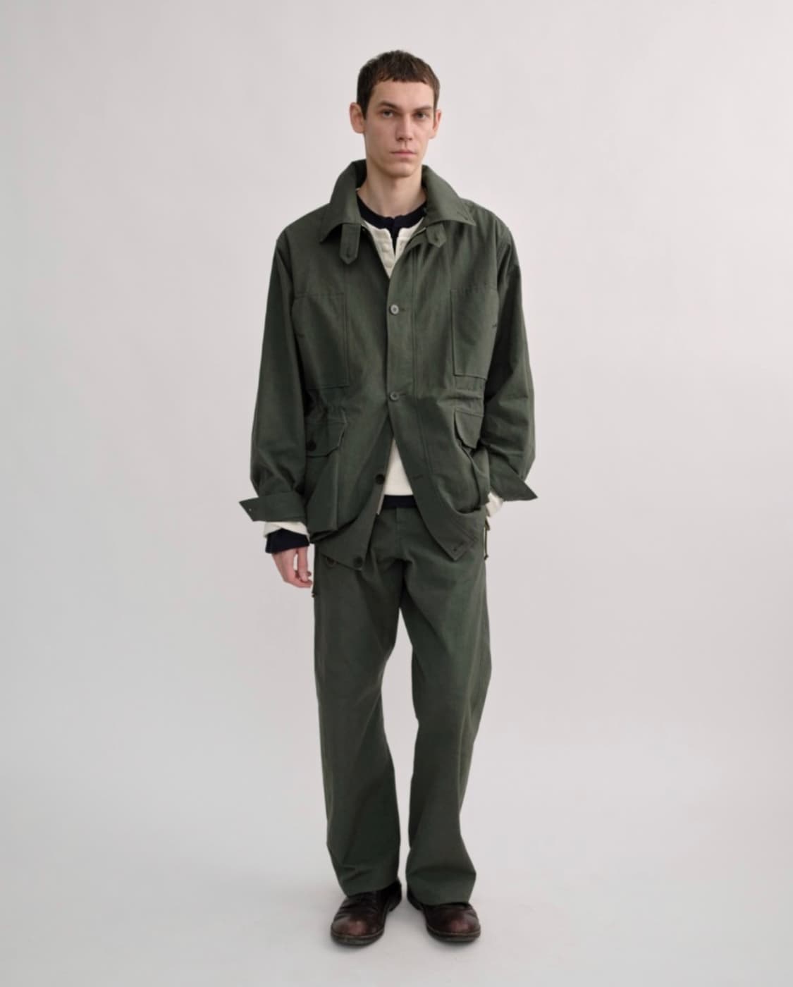 3) 컬러컬러 XYLOPHONE PANTS II (deep green) 상품이미지3