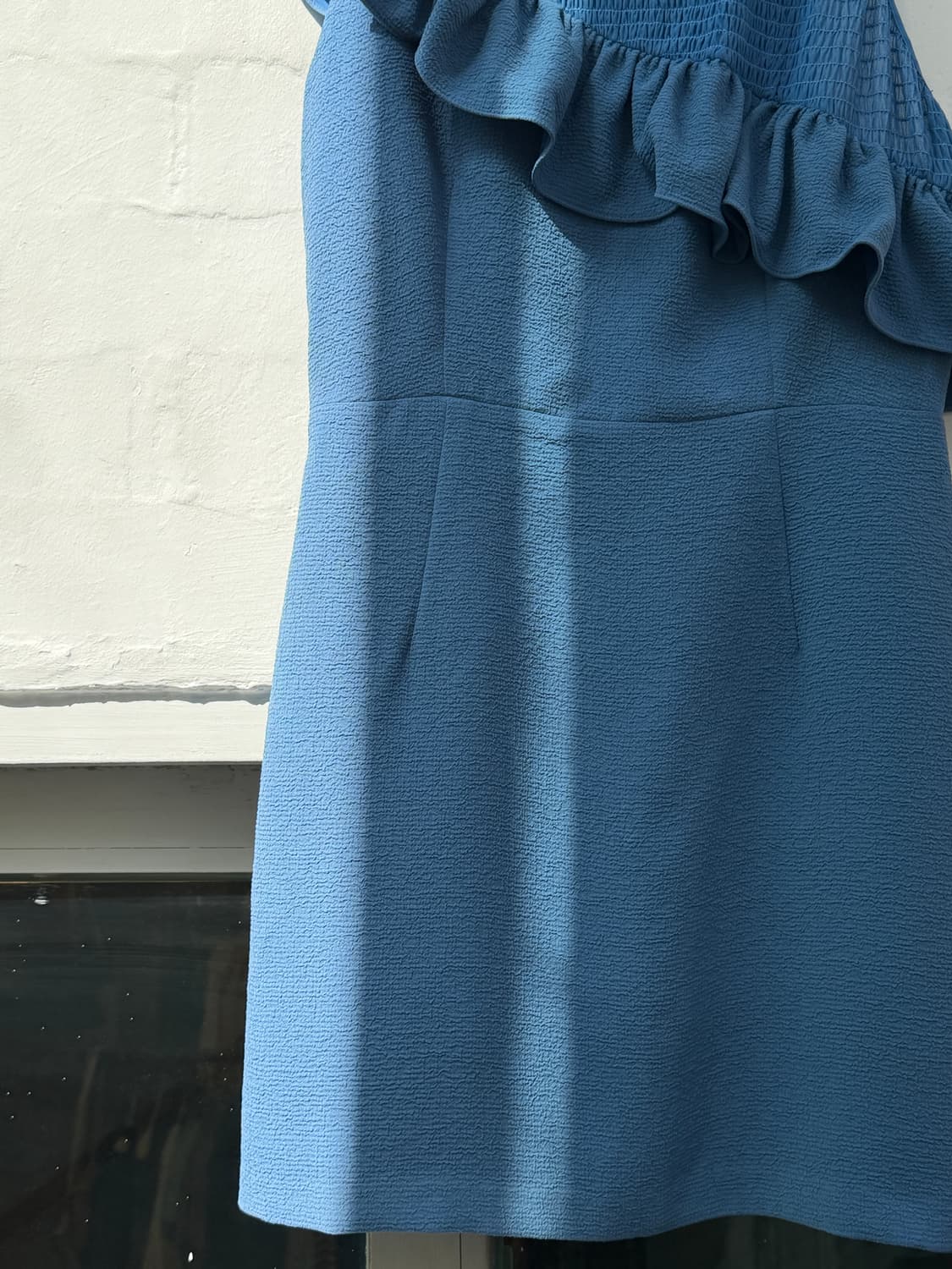 Sandro 산드로 러플 시스 드레스 블루 3 상품이미지4