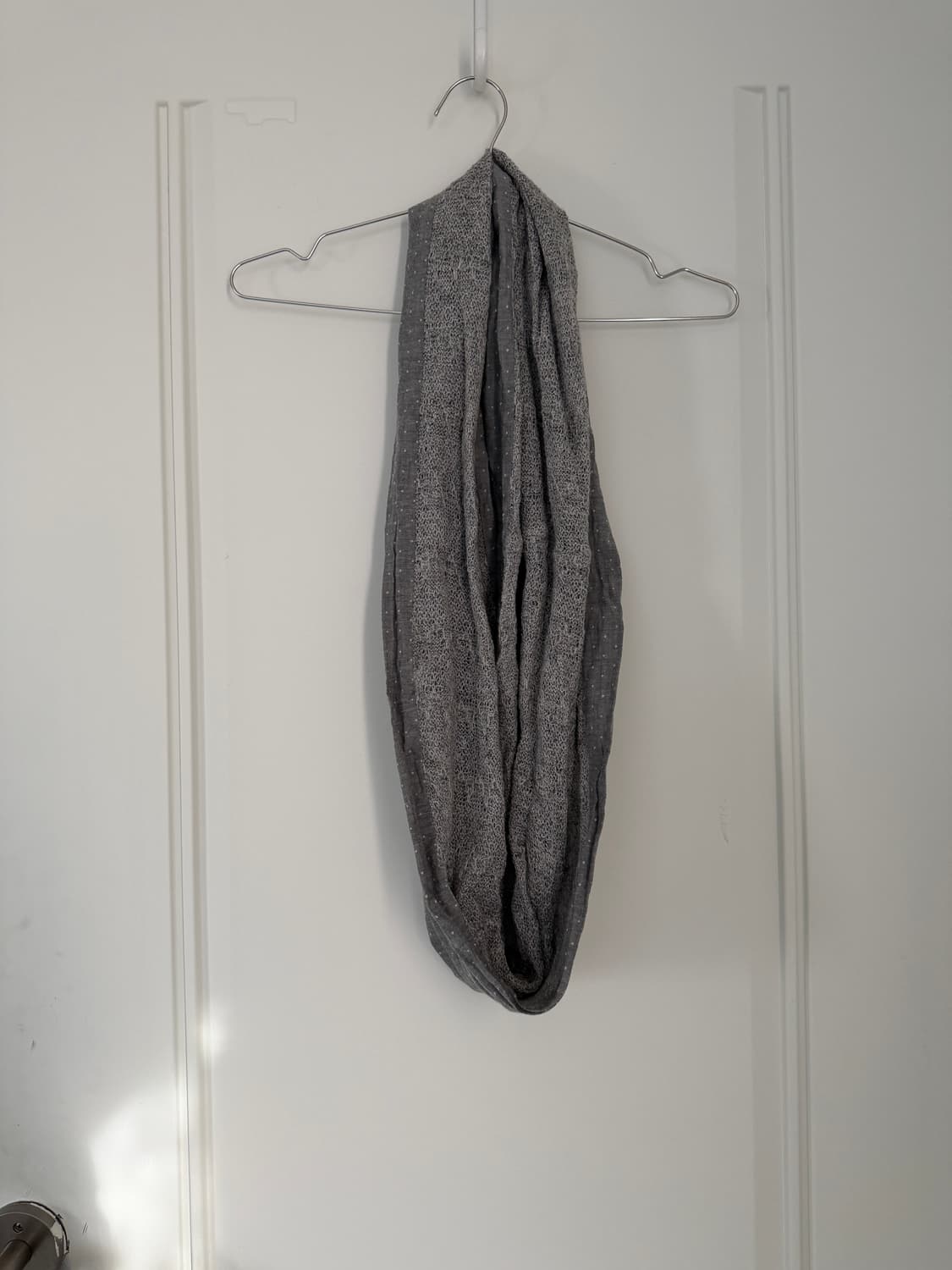 일본빈티지 프렌치불 도트레이스 루프스카프 상품이미지3