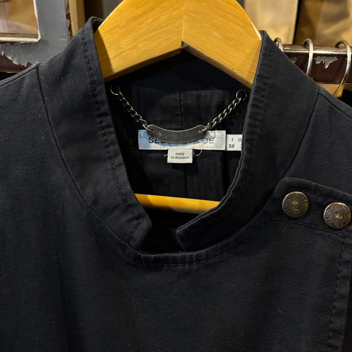 씨바이끌로에 see by Chloe 자켓 XS 락시크 다크 빈티지 상품이미지6