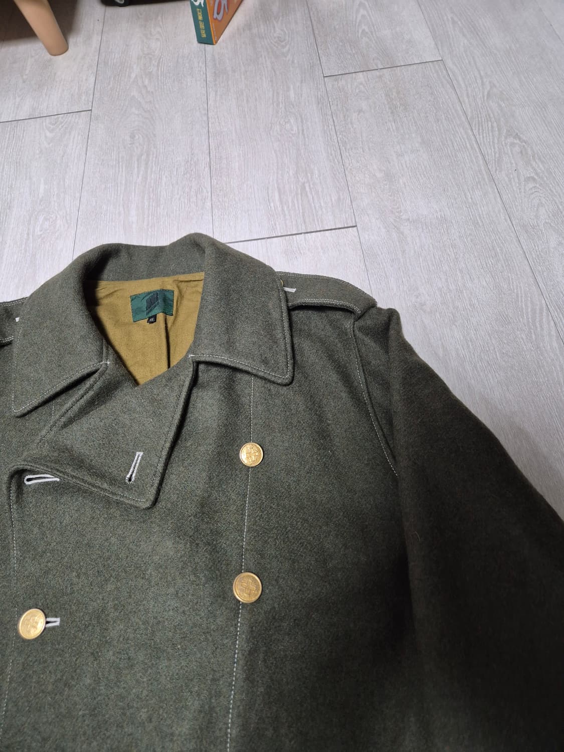 80s 장 폴 고티에 밀리터리 울 코트 상품이미지2