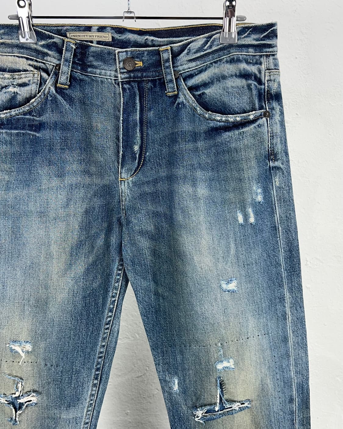 랄프 로렌 디스트레스드 라이트 워시 데님 팬츠 상품이미지3