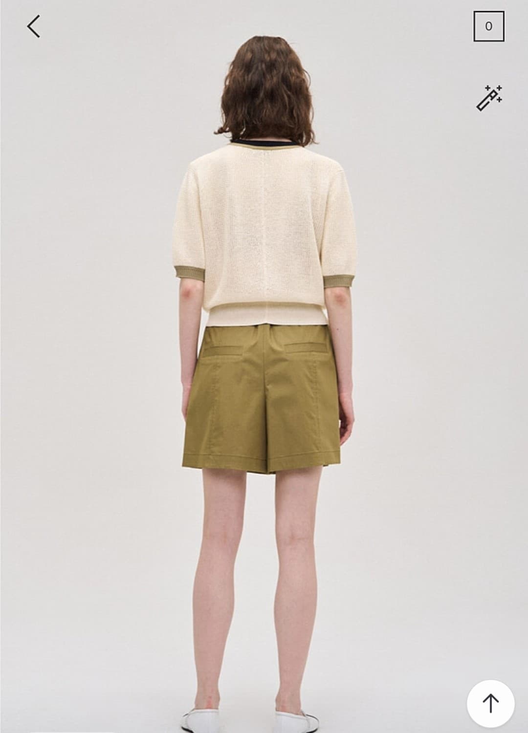 한섬 시스템 2023 컬러라인 레터링 패치 니트 90F사이즈 상품이미지2