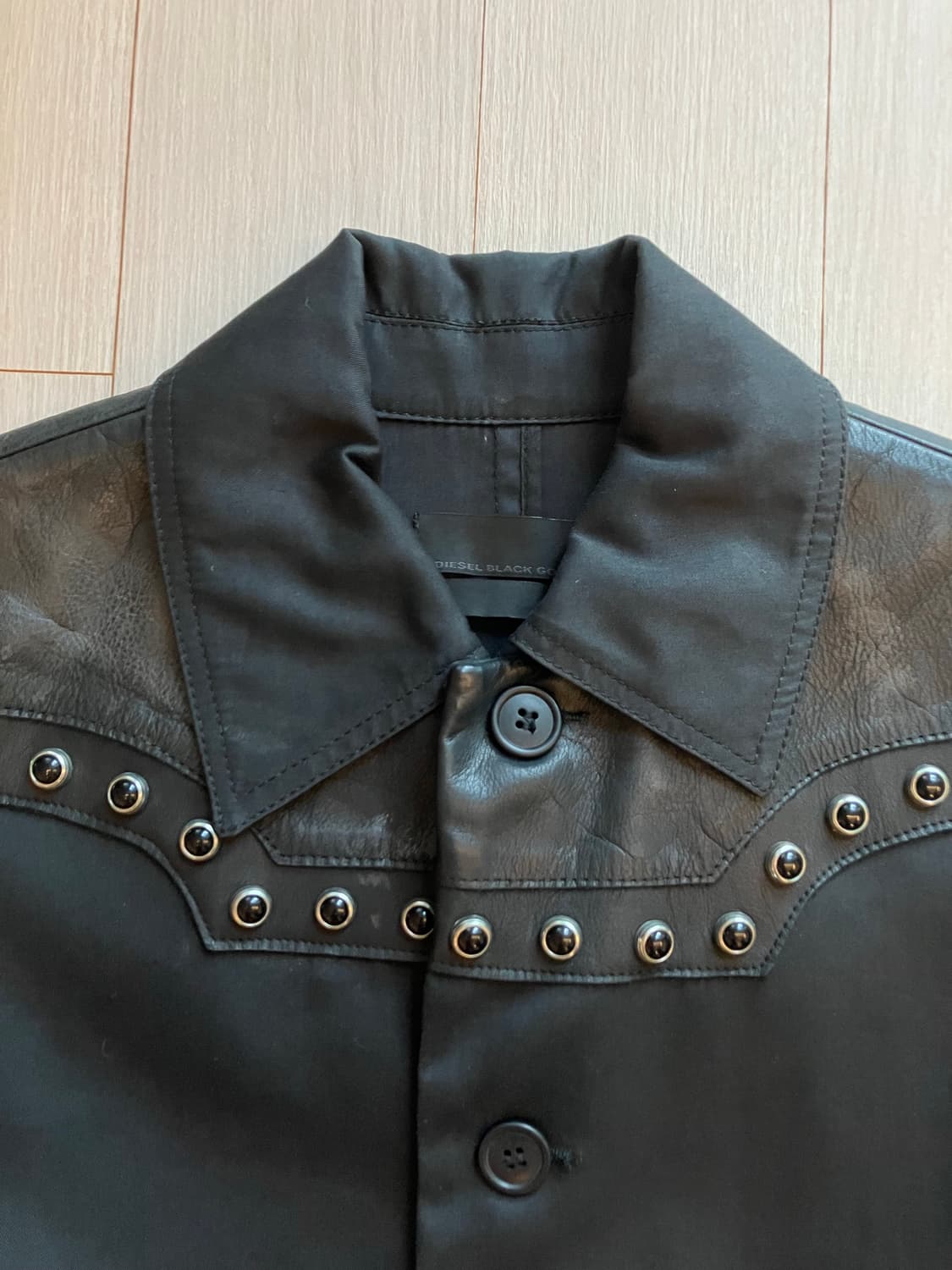 디젤 블랙골드라인 레더 코트 자켓 상품이미지3