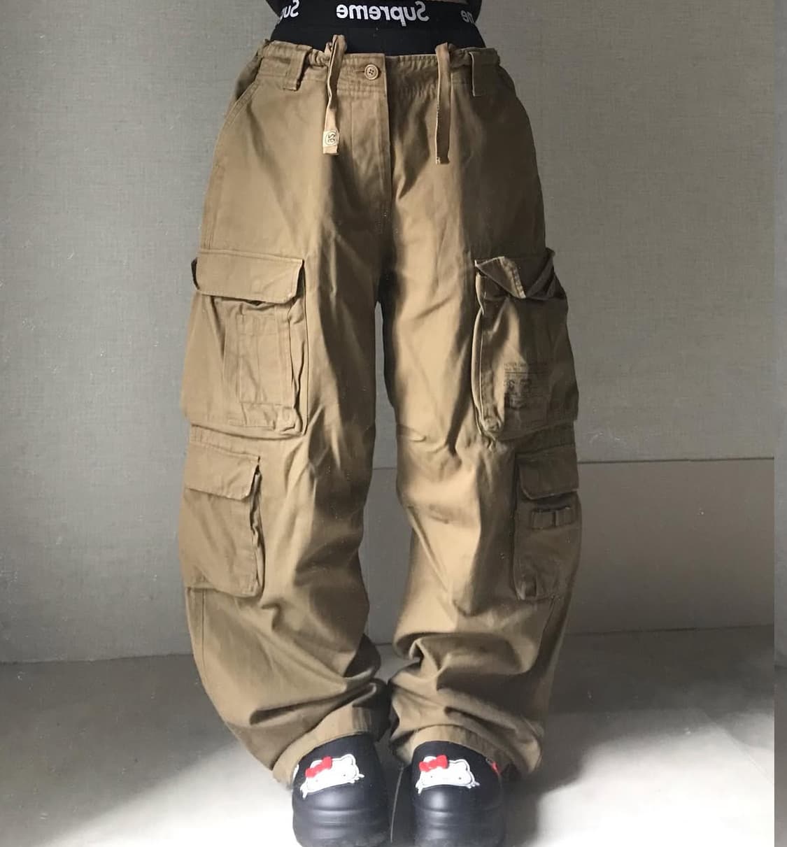 아베크롬비 멀티 포켓 베이지 카고 팬츠 상품이미지1