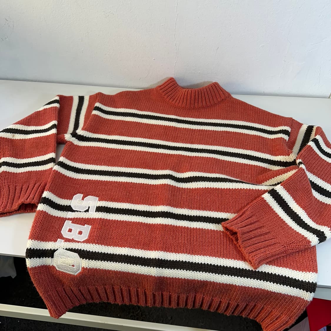 FREE 5252BYOIOI 스트라이프 헤비 크루넥니트 상품이미지2