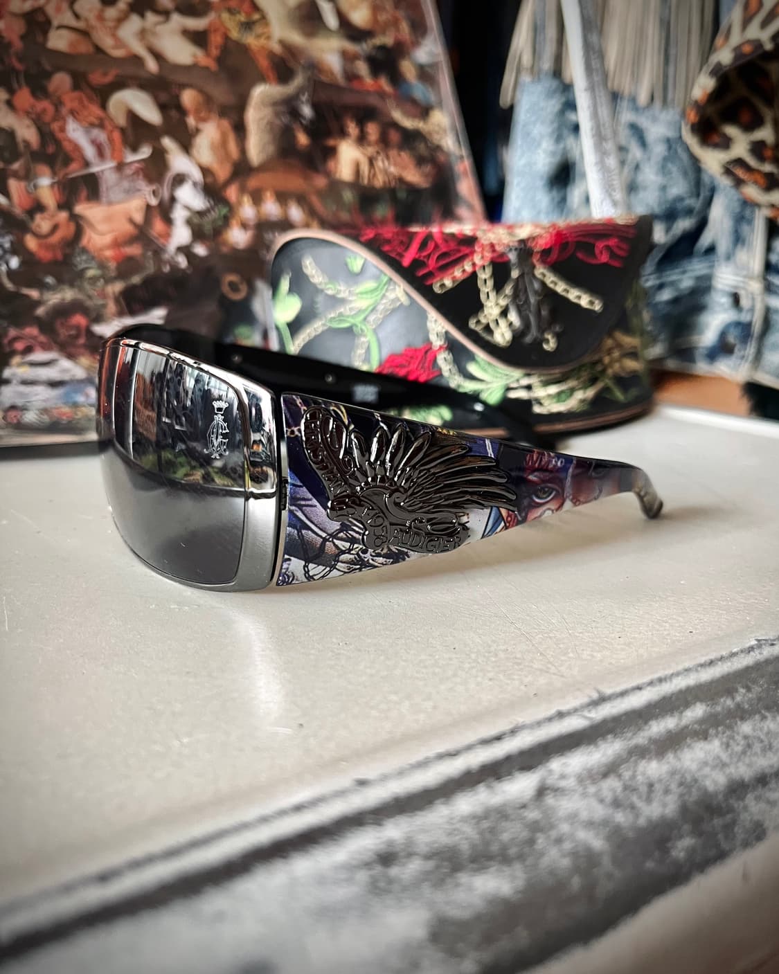 90s Christian Audigier Archive Sunglass 상품이미지5