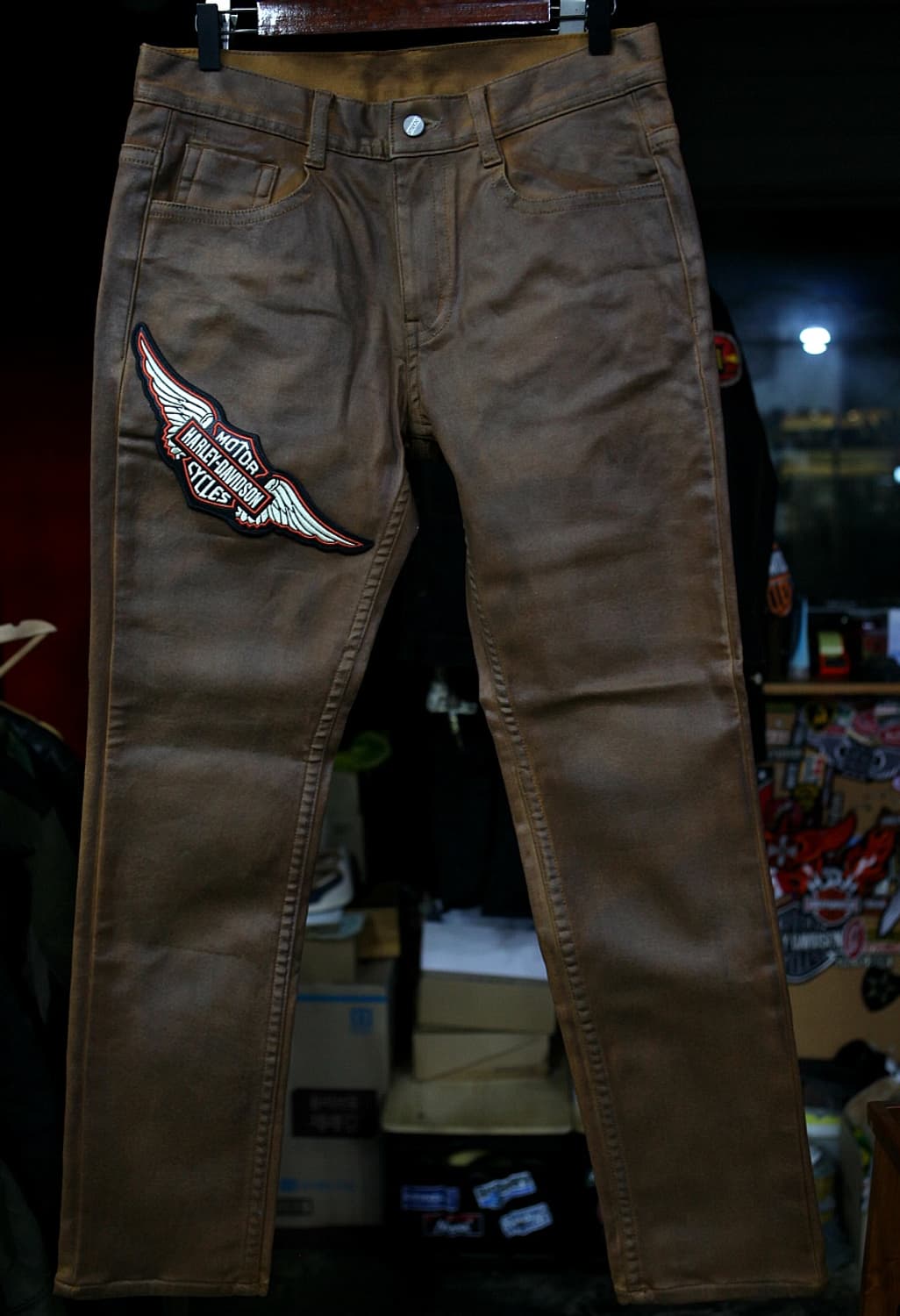 코팅자수 브라운 pant  상품이미지6