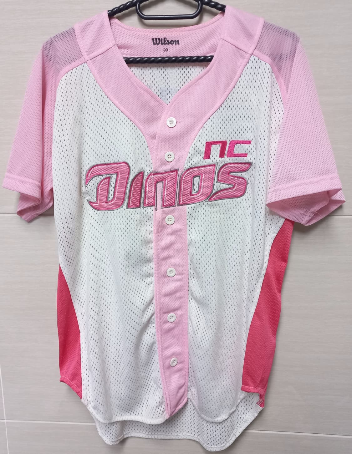 NC다이노스 핑크 유니폼 박민우 야구 유니폼 90/S 상품이미지1