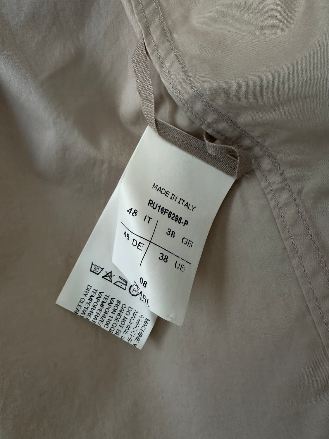 릭오웬스 FAUN 베이지 하이넥 셔츠 자켓 상품이미지9