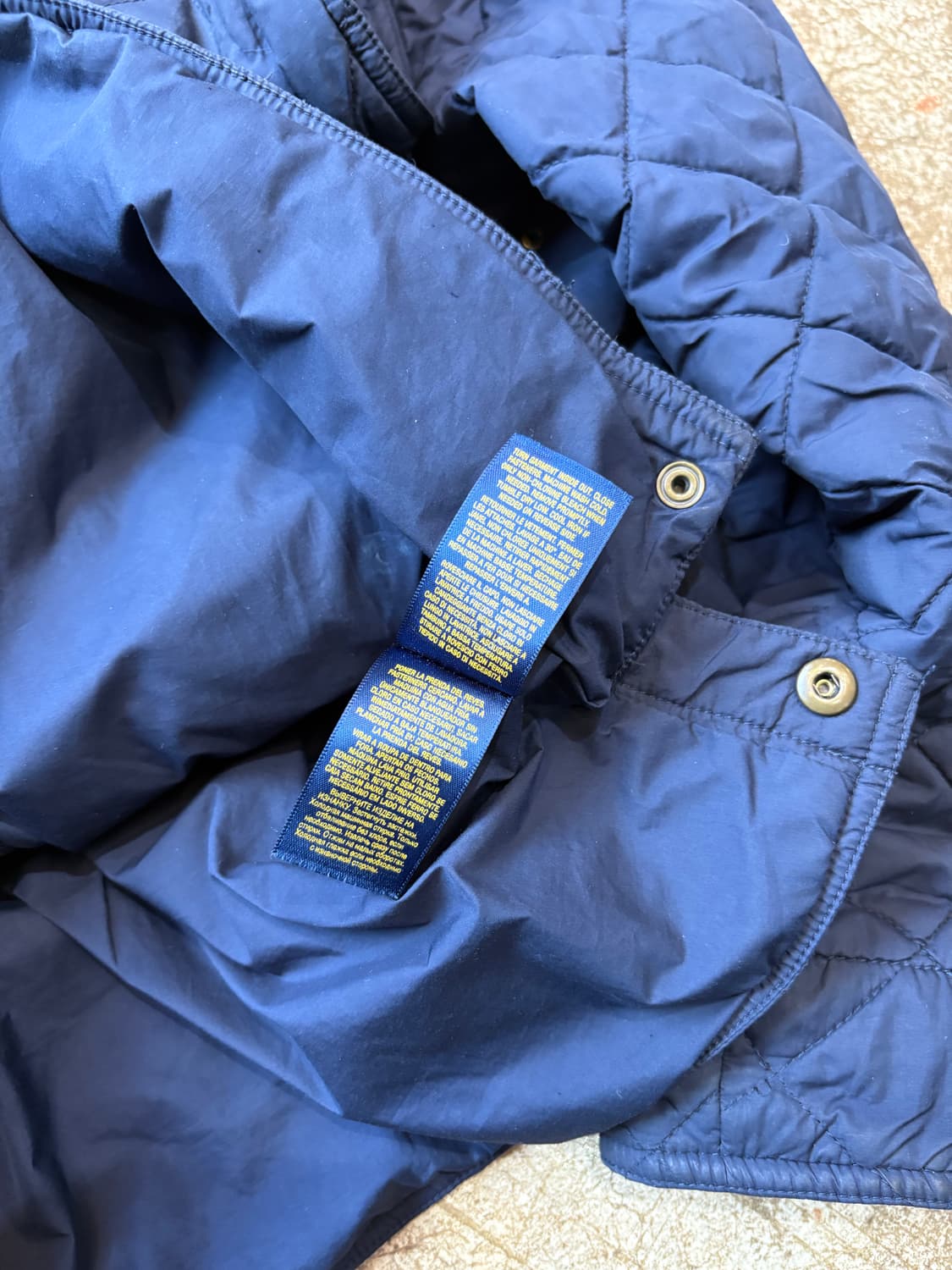 폴로 네이비 퀼팅 자켓 상품이미지4