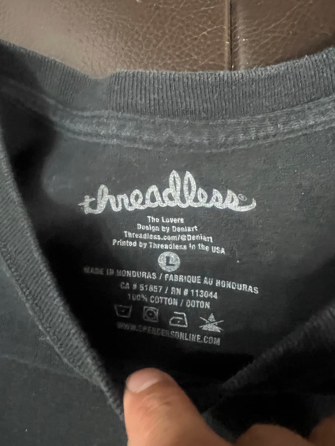 Usa Threadless 블랙 해골 프린팅 반팔티 상품이미지2
