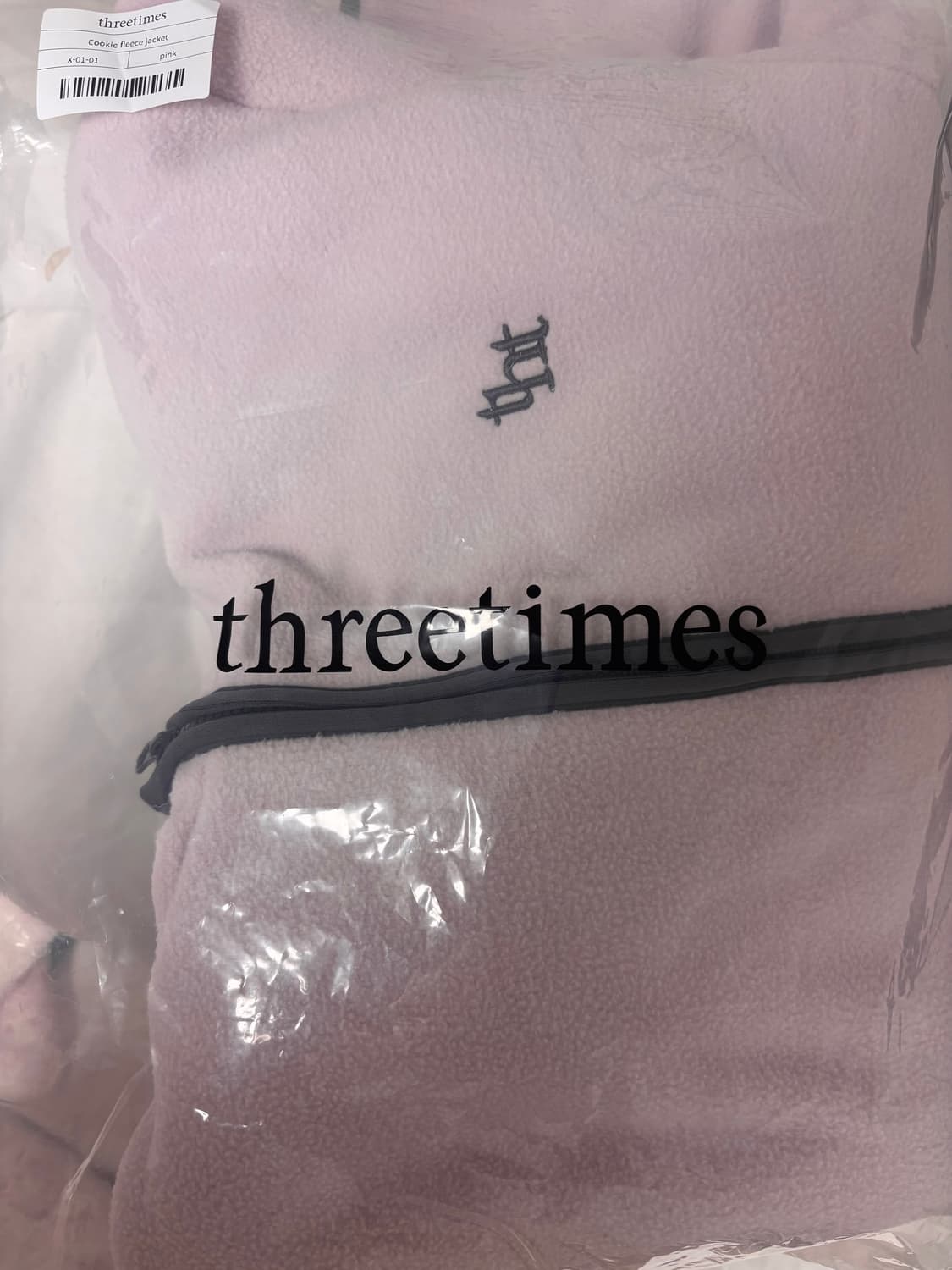 쓰리타임즈 후리스 자켓 집업 상품이미지2