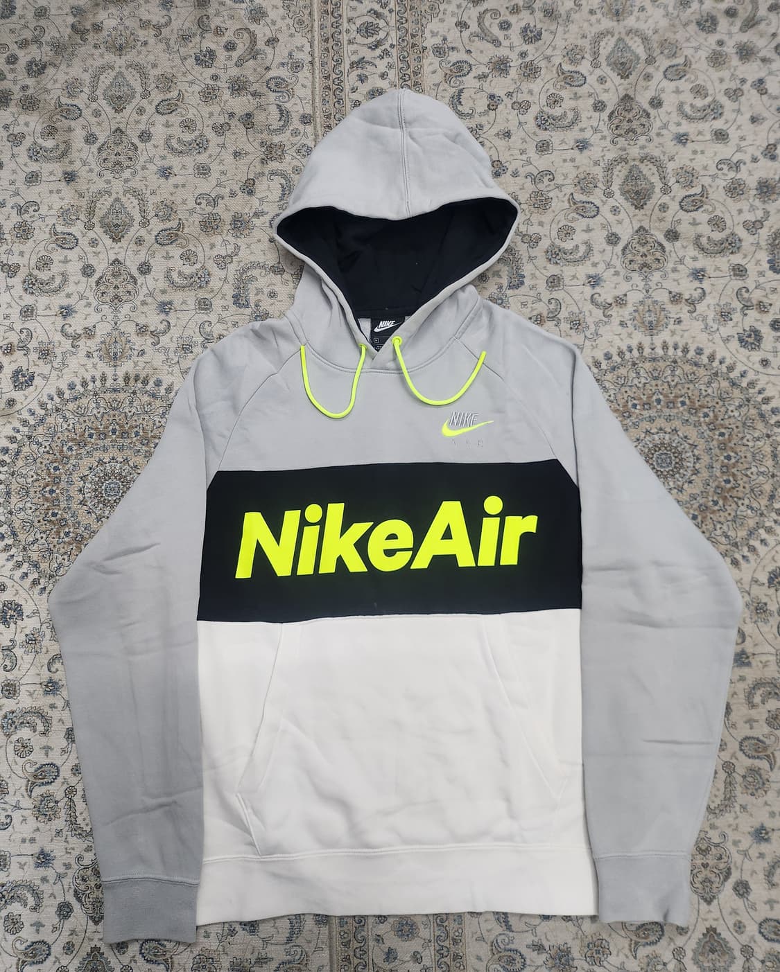 나이키 Nike Air 형광 로고 후드티 M (크게나옴) 상품이미지1