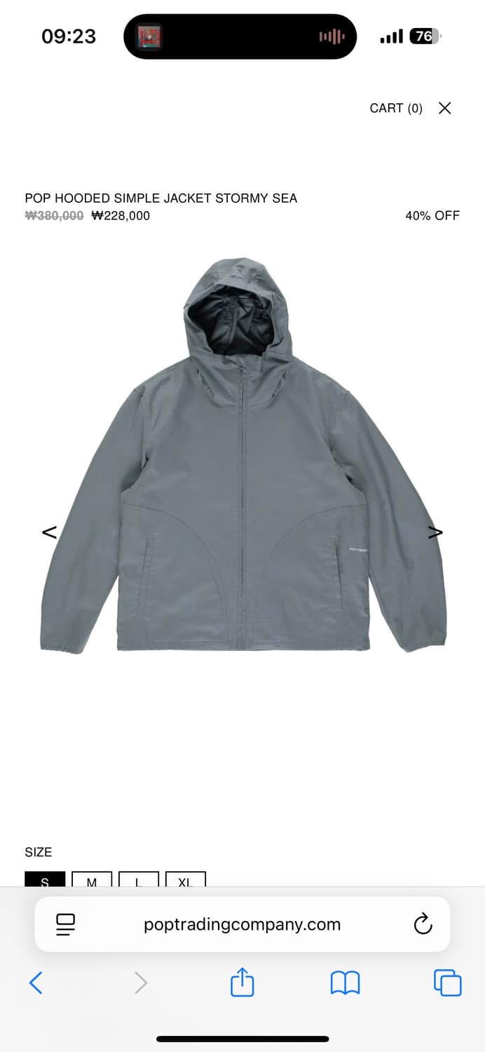 팝트레이딩컴퍼니 후드자켓 stromy sea 상품이미지1