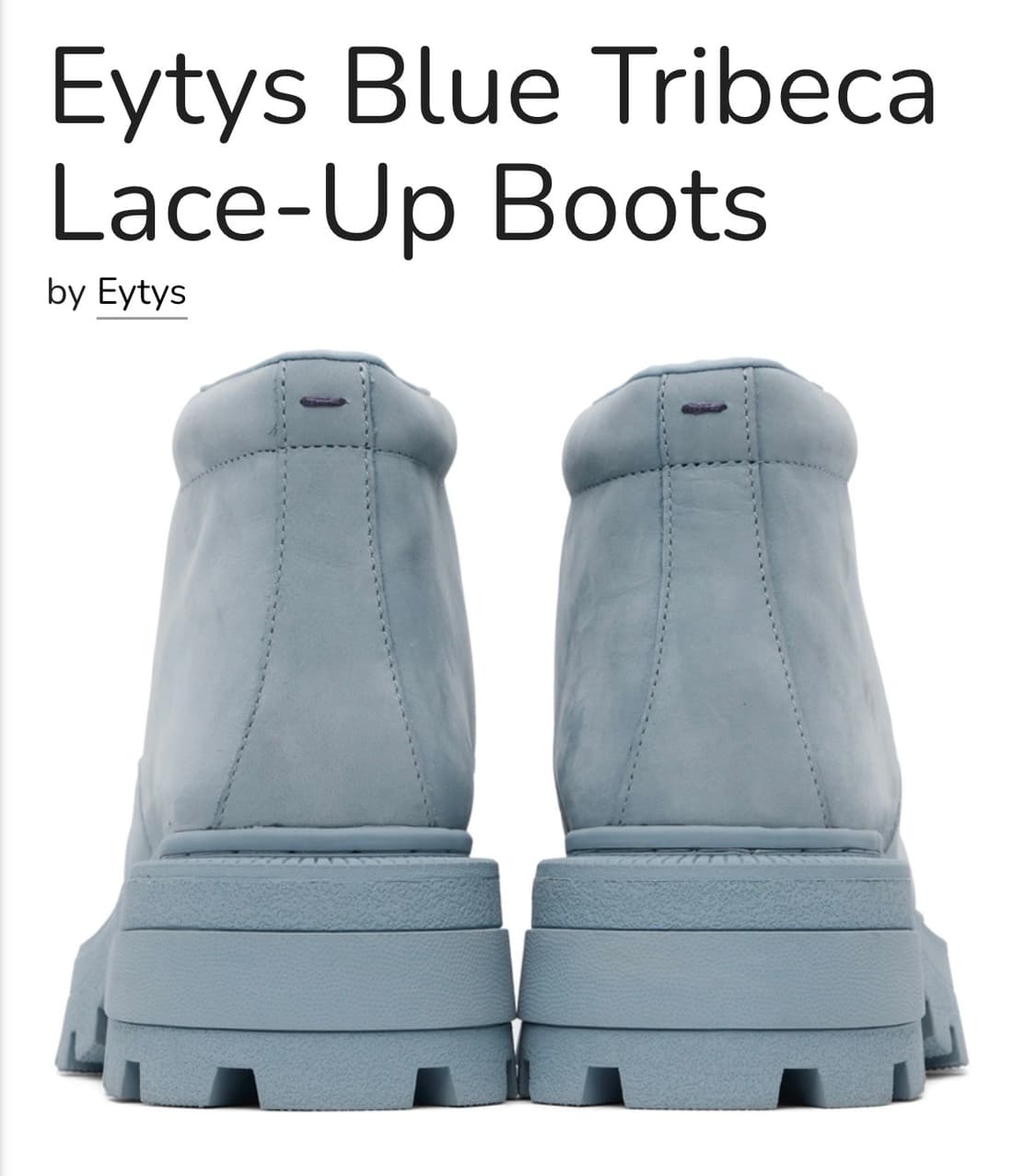 [새상품] Eytys - Tribeca Lace-up Boots (36) 상품이미지4