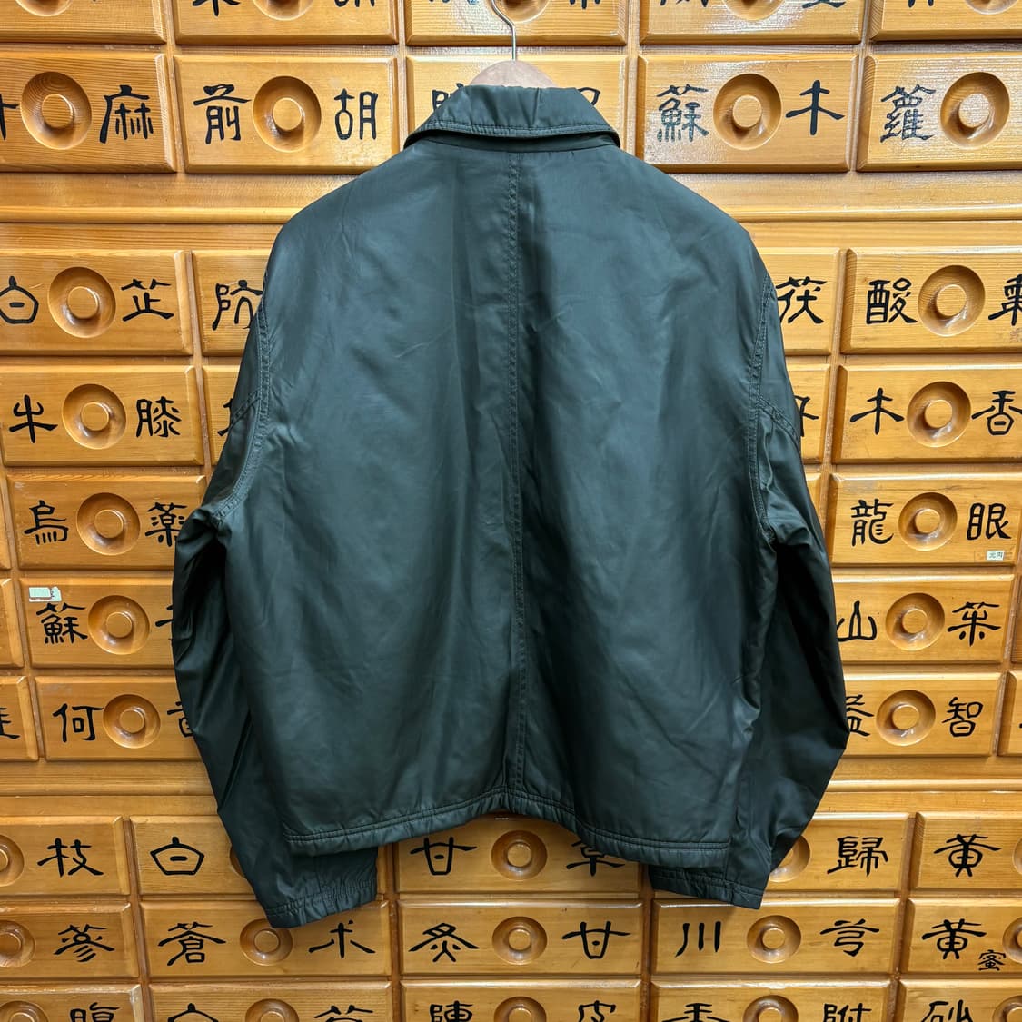 (L) 로버트 콤스톡 나일론 카키 자켓 상품이미지3