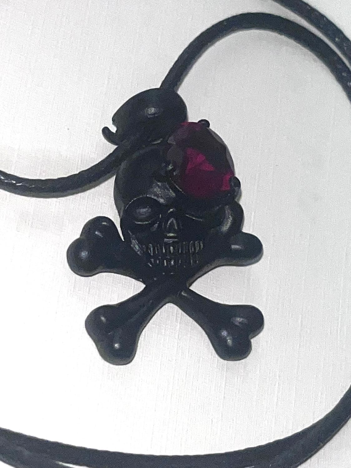 갸루 펑크 고스 고딕 해골 스컬 스톤 블랙 목걸이 그런지 뼈다귀 나나 상품이미지3