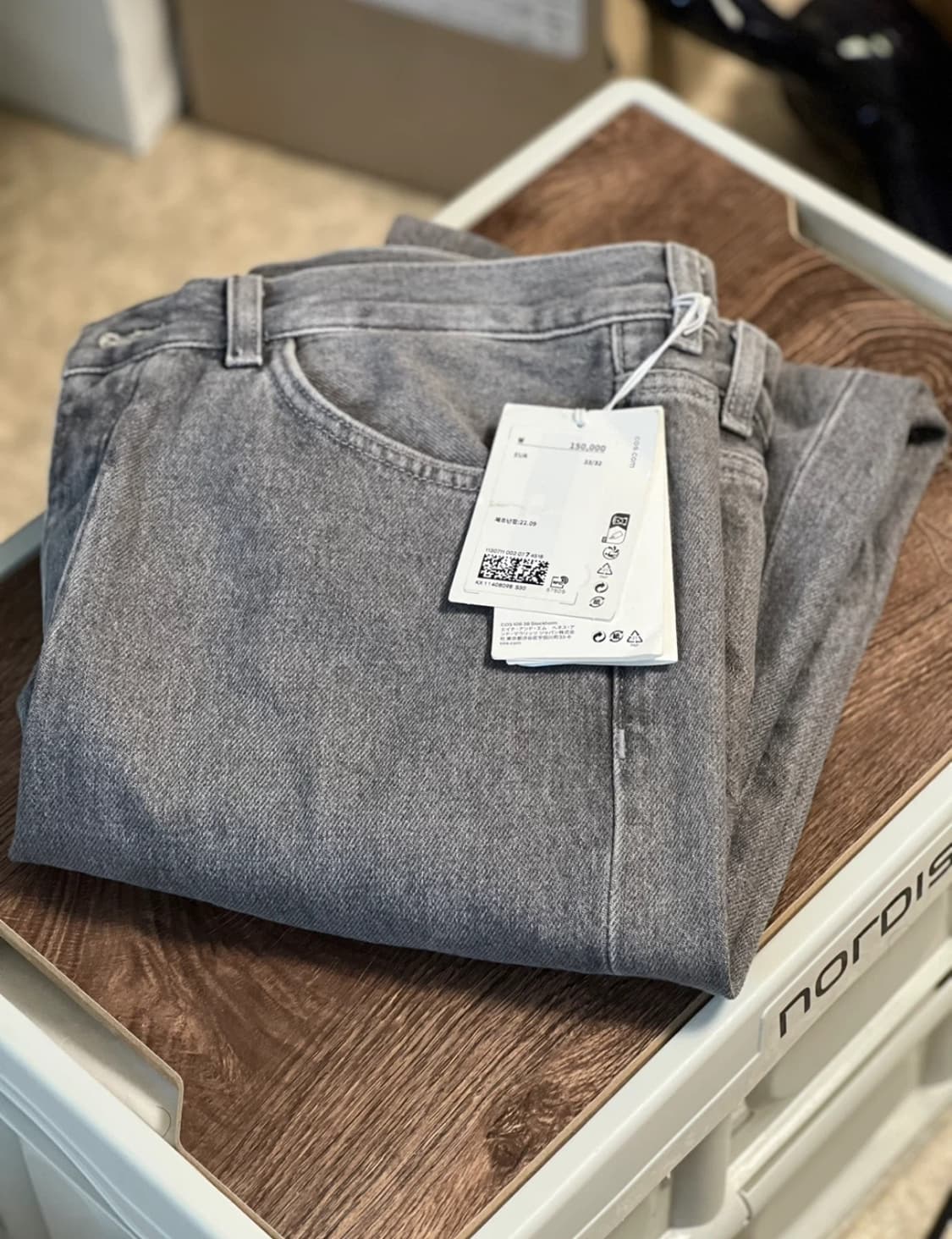 COS 시그니처 스트레이드 레그 진 데님 33/32 새제품 상품이미지1