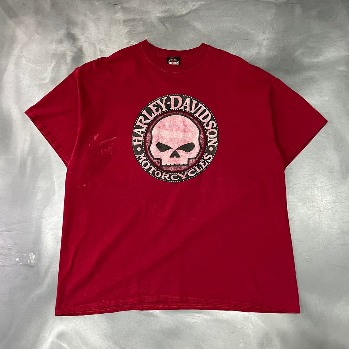  할리데이비슨 스컬 프린팅 반팔티 y15698 상품이미지1