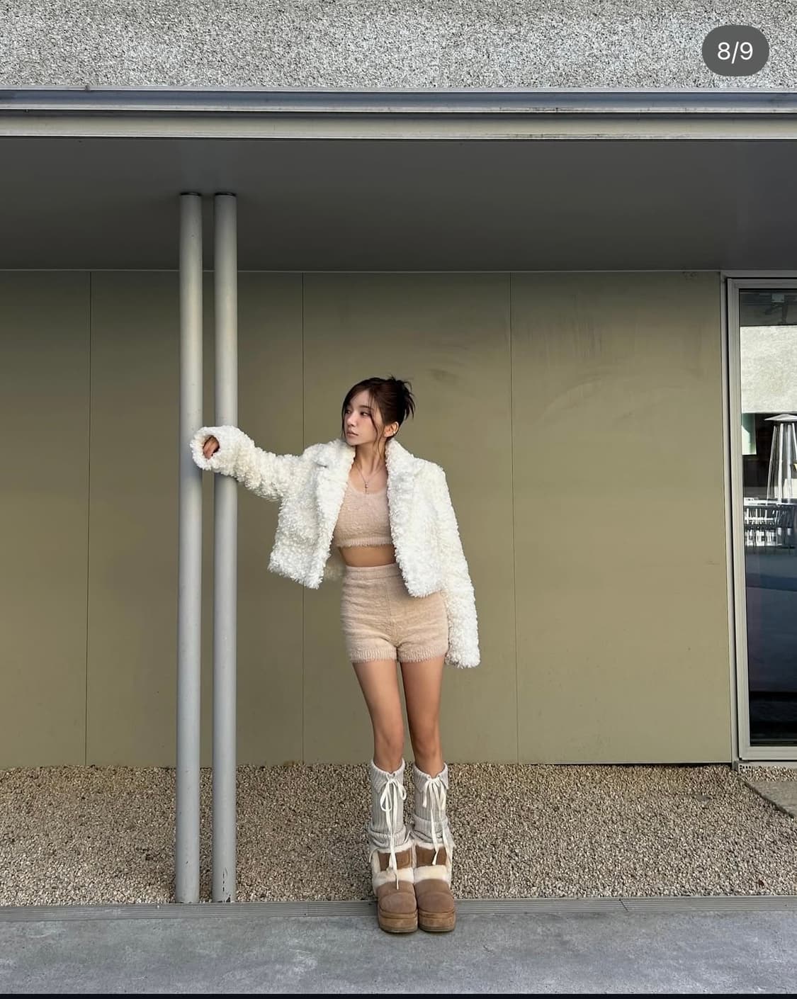 더오유 베이직 퍼 자켓 (택달린 새상품) 상품이미지2