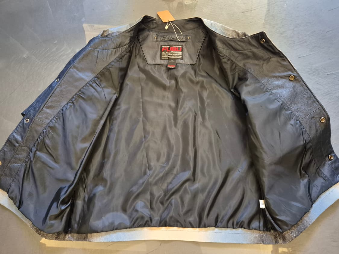 90s FUBU 레더 베이스볼 자켓 상품이미지3