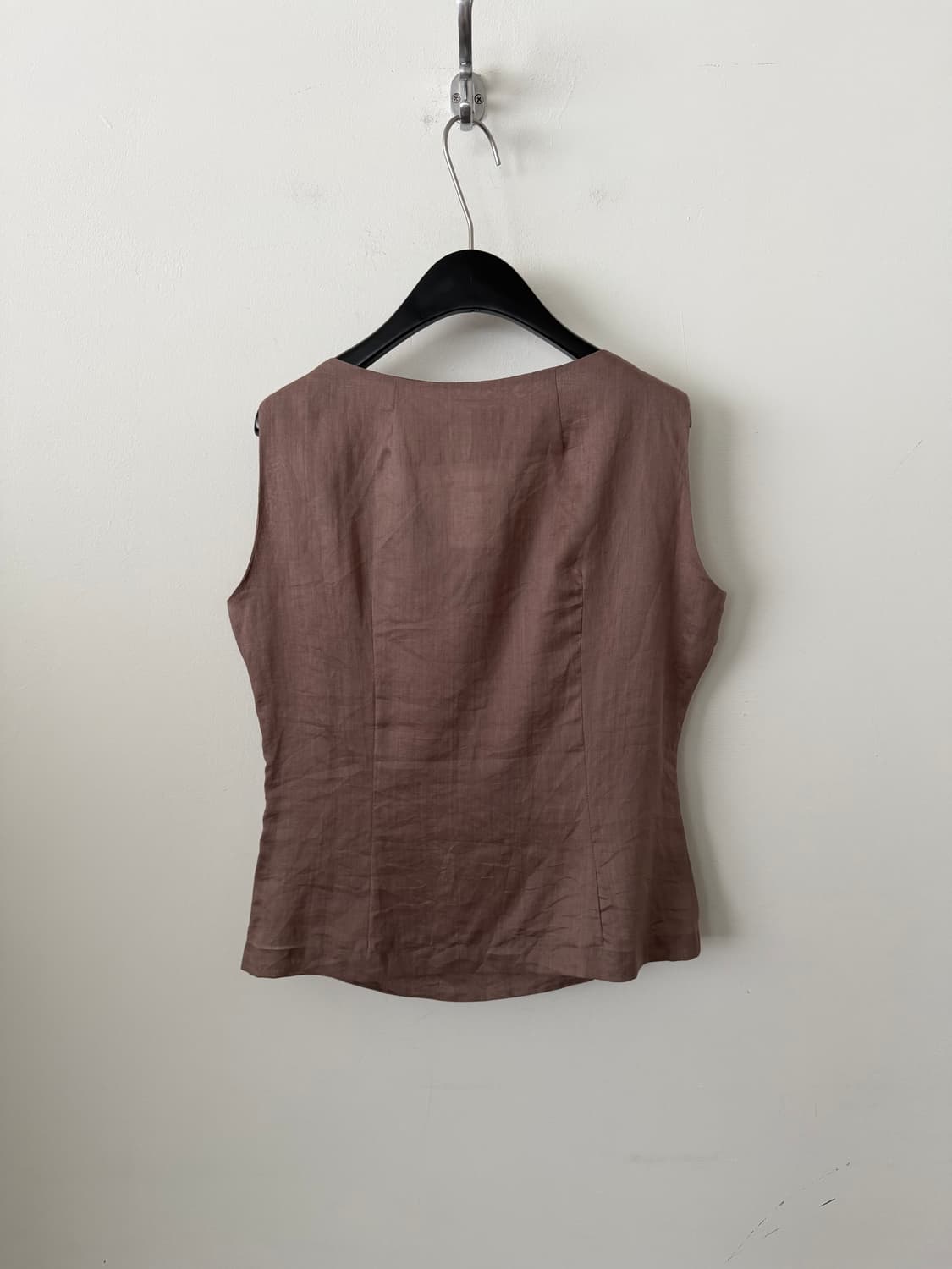 Floral Corsage Linen Blouse 상품이미지7