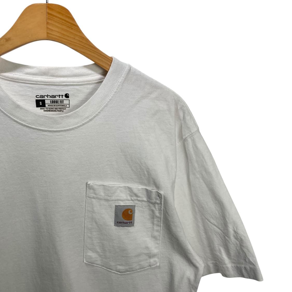 칼하트 포켓 화이트 반팔 상품이미지3