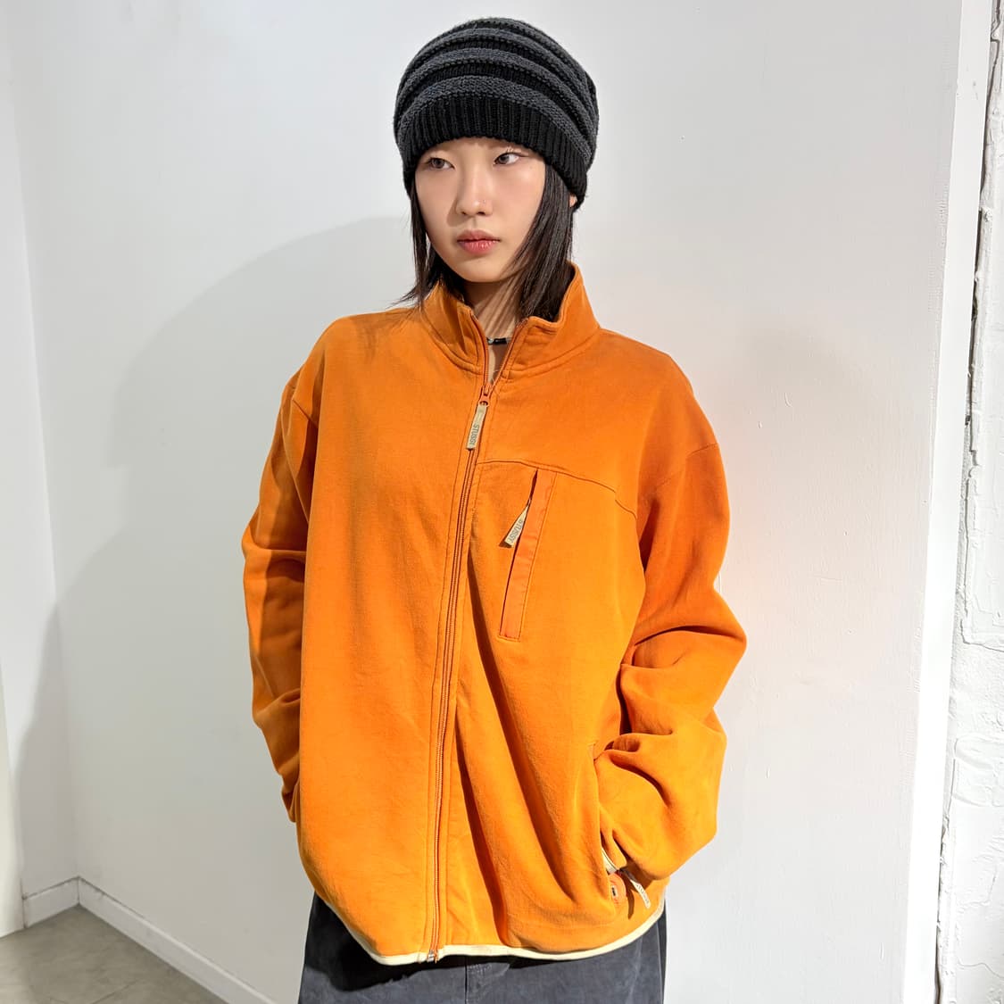 00s 스투시 오렌지 플리스 자켓 상품이미지1