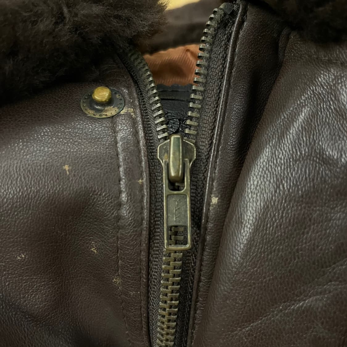 [ 정품/95 ] 파시타노 빈티지 양가죽 레더 자켓 b18 상품이미지7